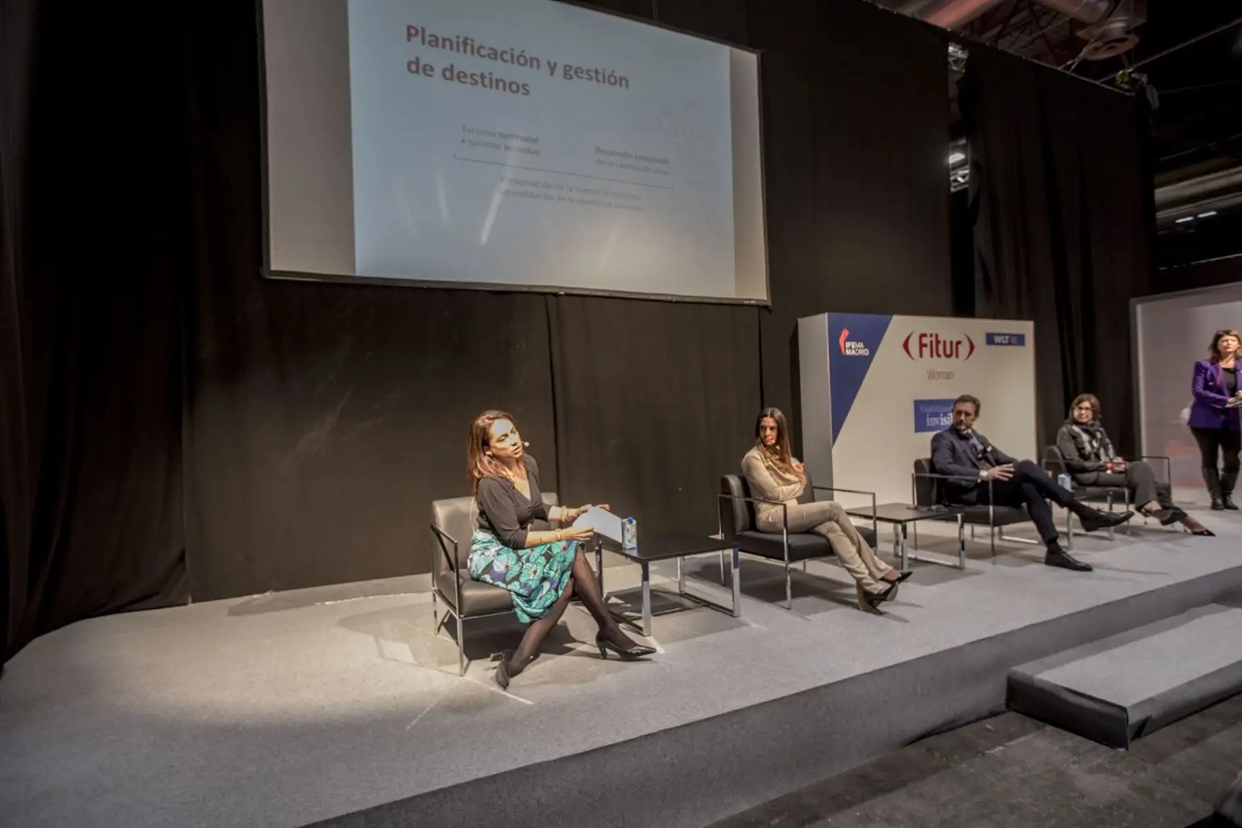 Participación de la presidenta ejecutiva de Promperú, Amora Carbajal, en la Feria Internacional de Turismo FITUR 2022, en Madrid, España. Foto: Cortesía.