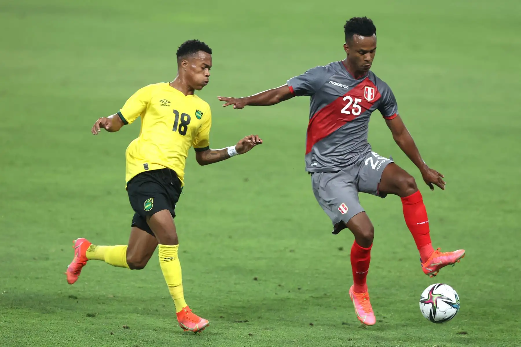 Perú enfrenta a Jamaica en partido amistoso con miras al Mundial Qatar 2022. Foto: ANDINA/Vidal Tarqui