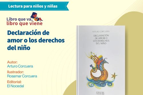 BNP promueve lectura en niños y niñas con poemas de Arturo Corcuera. Foto: Difusión