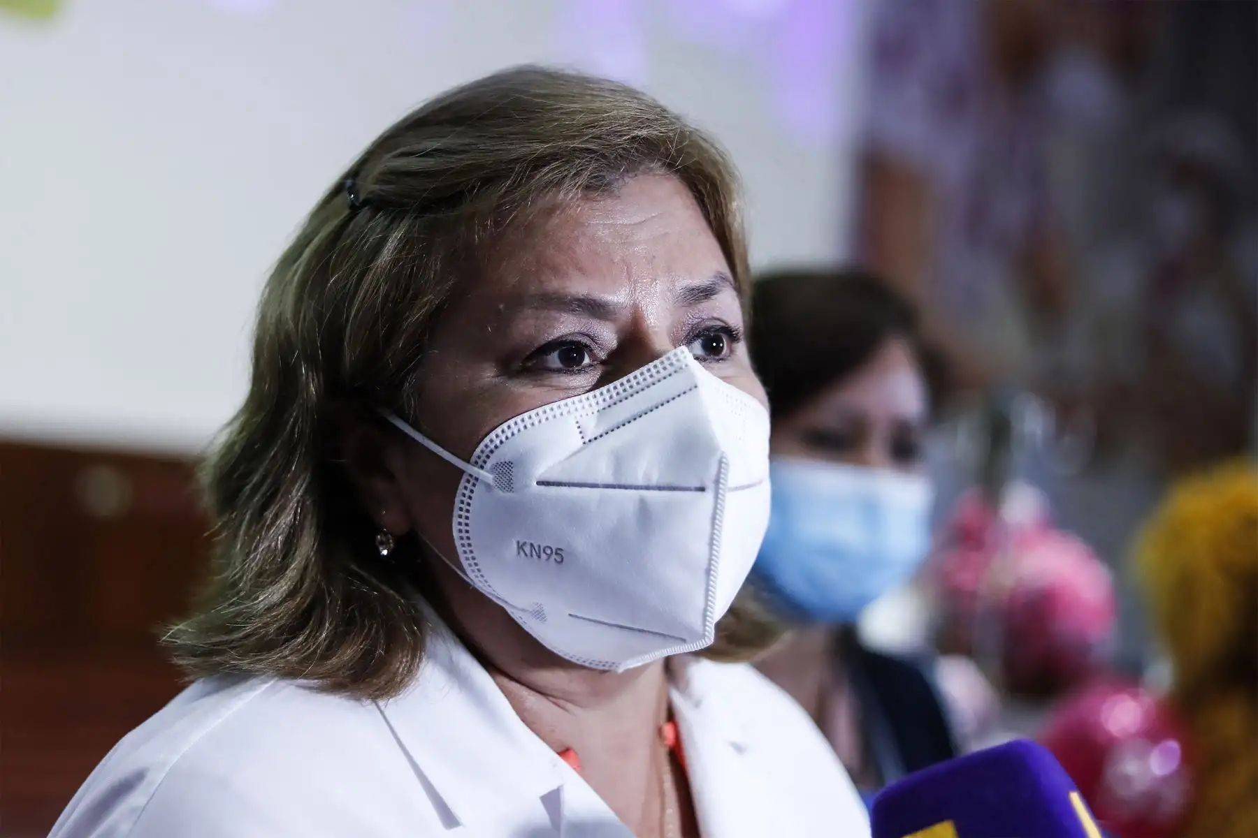 Zulema Tomas, directora del Instituto Nacional de Salud del Niño de San Borja participa en la celebración por la llegada de la vacuna contra la covid-19 dirigida a menores entre 5 y 11 años.
Foto: ANDINA/Renato Pajuelo Zulema Tomas, directora del Instituto Nacional de Salud del Niño de San Borja participa en la celebración por la llegada de la vacuna contra la covid-19 dirigida a menores entre 5 y 11 años.
Foto: ANDINA/Renato Pajuelo