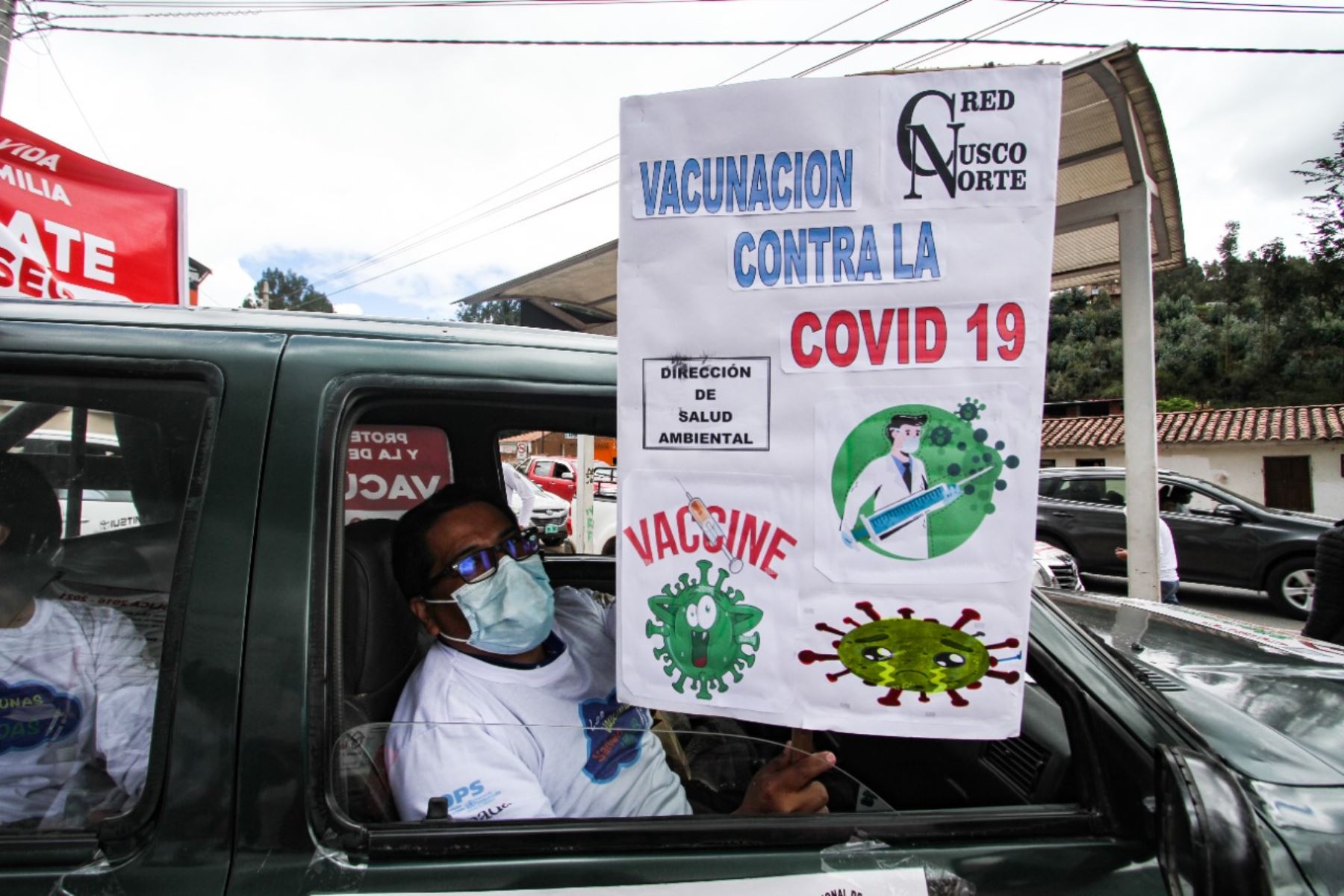 En la caravana participaron al menos 60 vehículos del gobierno regional del Cusco. Foto: ANDINA/Difusión
