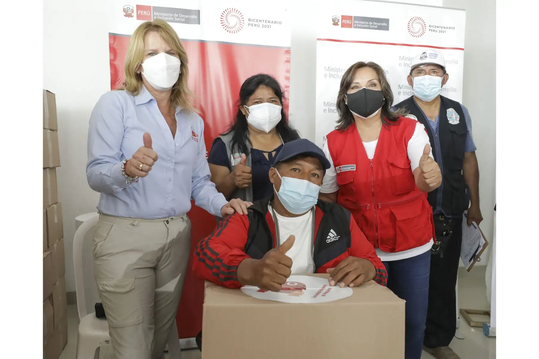 Donación de alimentos por parte de la Sociedad Nacional de Pesquería se realizó gracias a la gestión hecha por el MIDIS. Foto: ANDINA/MIDIS