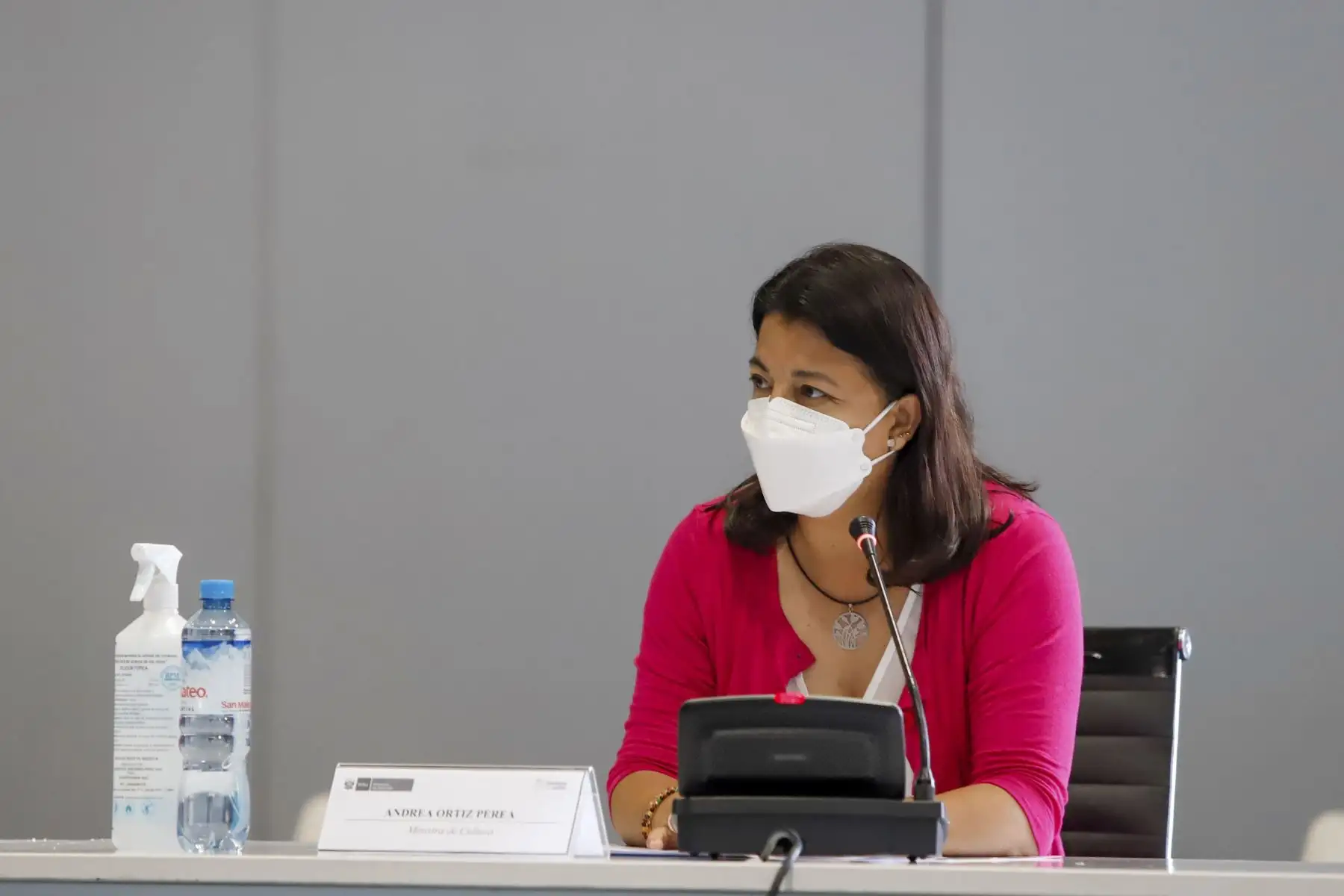 Presidenta del Consejo de Ministros, Mirtha Vásquez, acompañada de ministros de los sectores de Economía, Educación, Mujer, Inclusión Social y Cultura participan de la instalación de la Comisión Multisectorial para el retorno a clases e inicio del año escolar. Foto: ANDINA/PCM