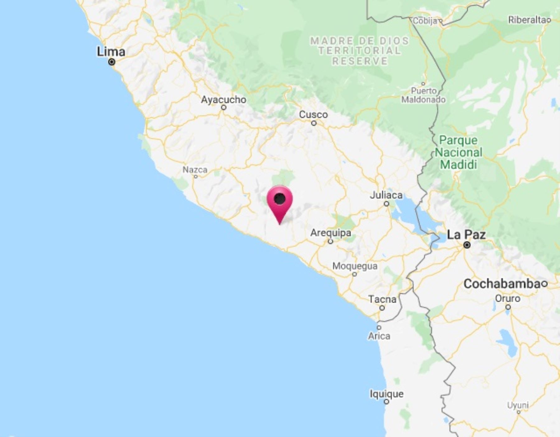 Arequipa fue remecida esta mañana por un sismo de magnitud 4.2, informó el IGP.