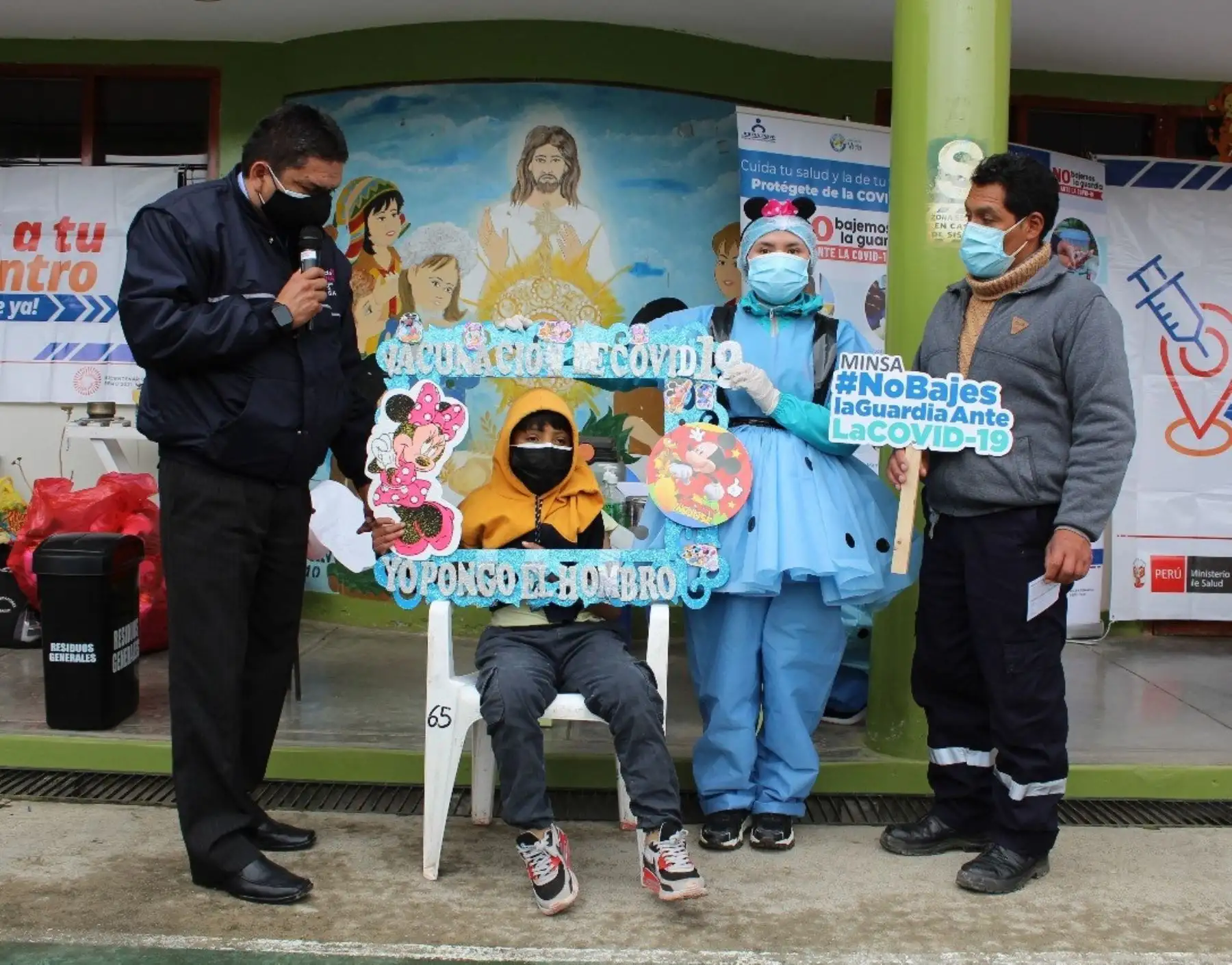 Región Pasco inicia la vacunación de niños de 5 a 11 años de edad. Foto: ANDINA/difusión.