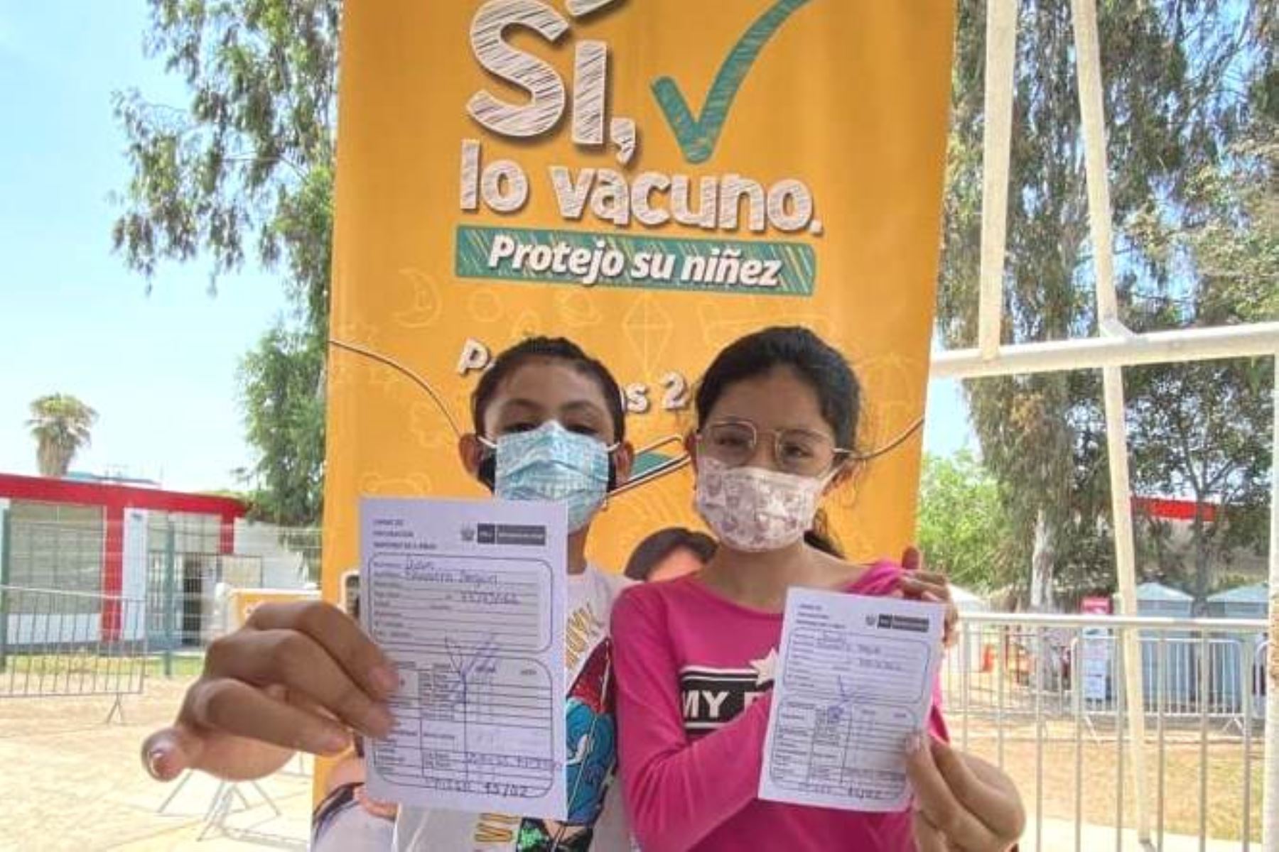 Covid-19: más de 7,600 niños en Lima Norte ya pusieron el hombro para ser vacunados. Foto: ANDINA/Difusión.