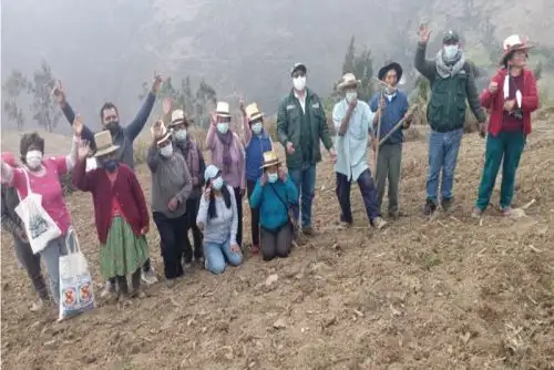 Esta actividad se realiza como parte de la campaña de Siembra de Pastos y Forrajes 2021-2022 en la Región Lima.