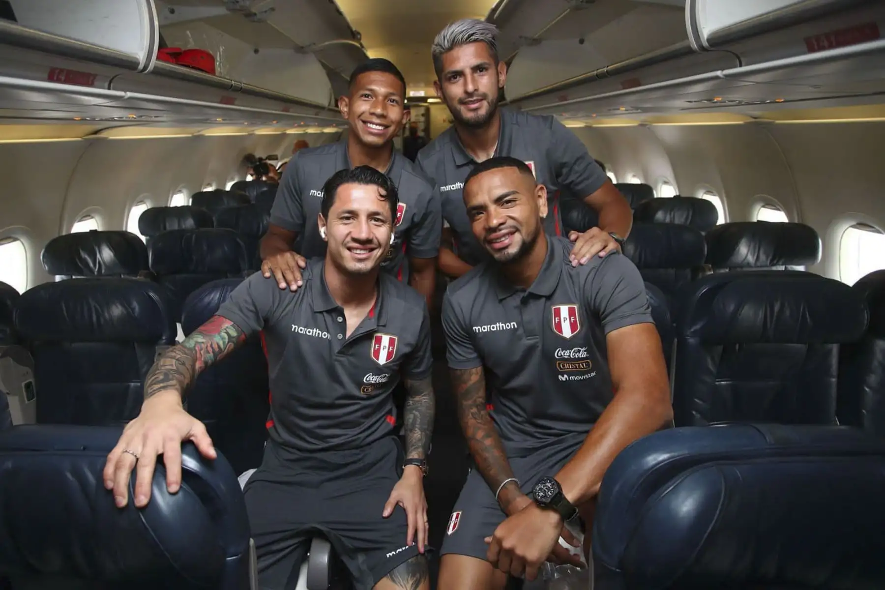 Con la ilusión de siempre la Selección Peruana de Fútbol partió rumbo a Medellín donde se enfrentará a la selección nacional de Colombia en partido crucial por la jornada 15 de las eliminatorias al Mundial Catar 2022. Foto: FPF