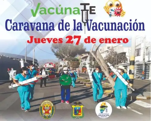 Covid-19: con caravana Moquegua promoverá la vacunación de niños de 5 a 11 años.