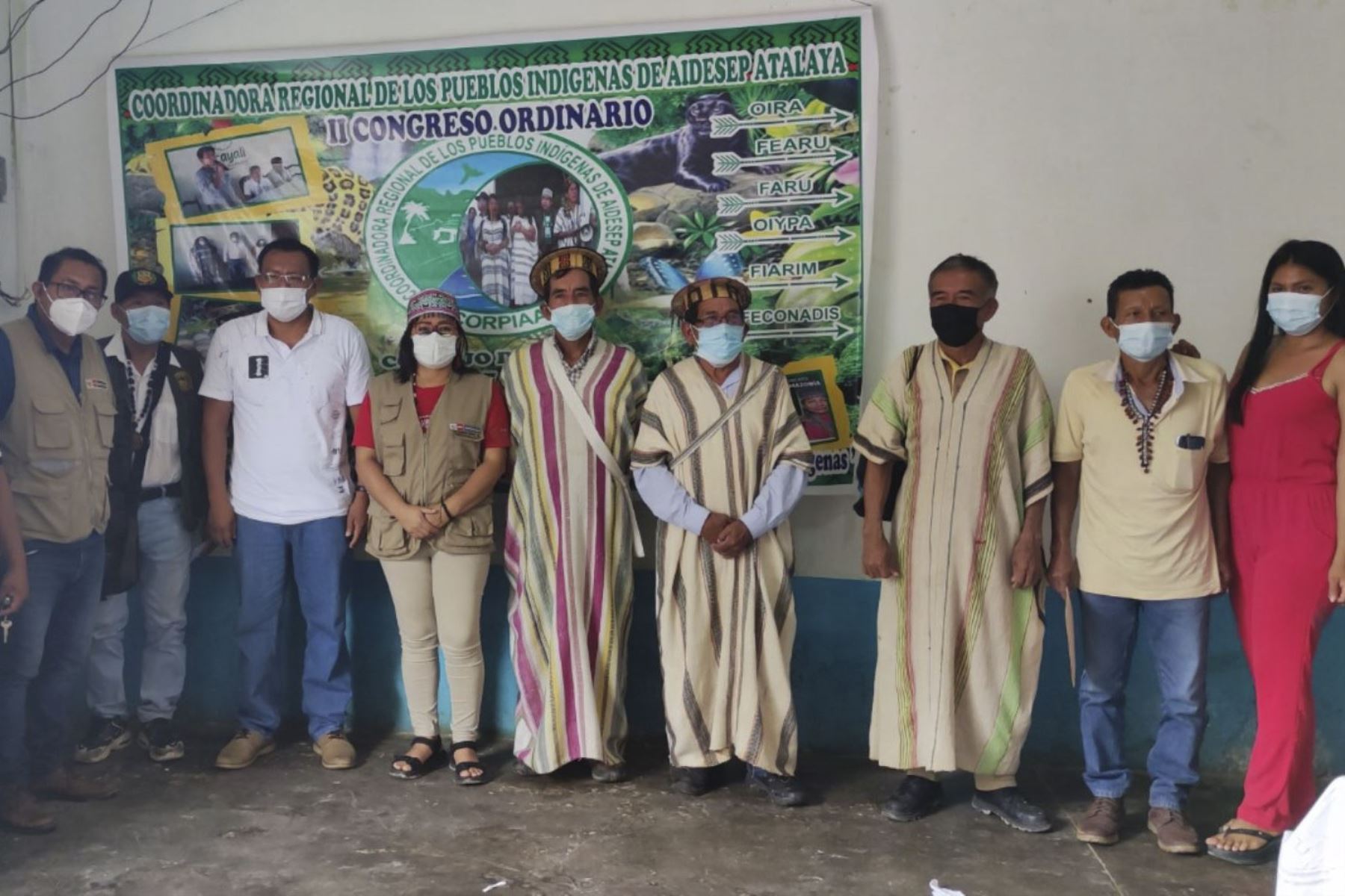 Ucayali: Mincul y Aidesep coordinan acciones para redoblar vacunación en Atalaya. ANDINA/Difusión