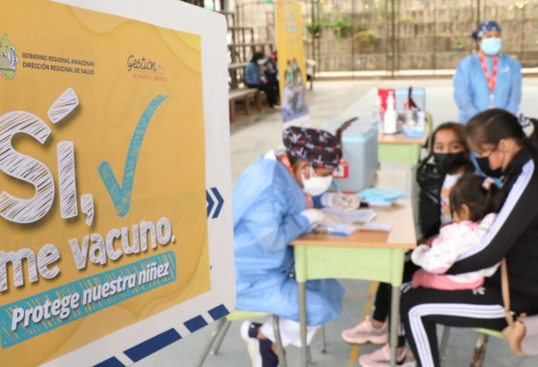 Amazonas confía en vacunar contra el covid-19 a cerca de 8,000 niños de 10 y 11 años de edad. Foto: ANDINA/difusión.