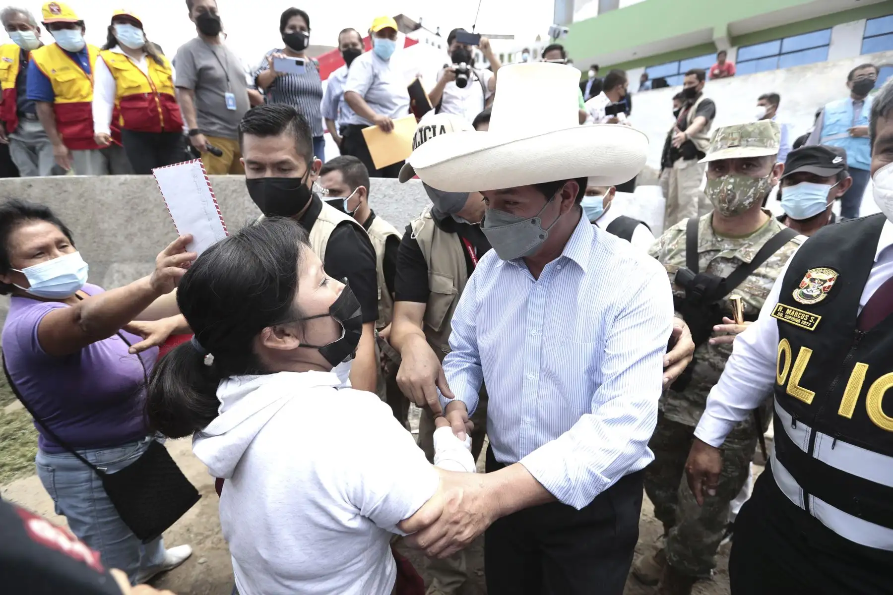 Presidente de la República, Pedro Castillo, visita puerto de Huacho, provincia de Huaura y se reúne con la población. Foto: ANDINA/Prensa Presidencia