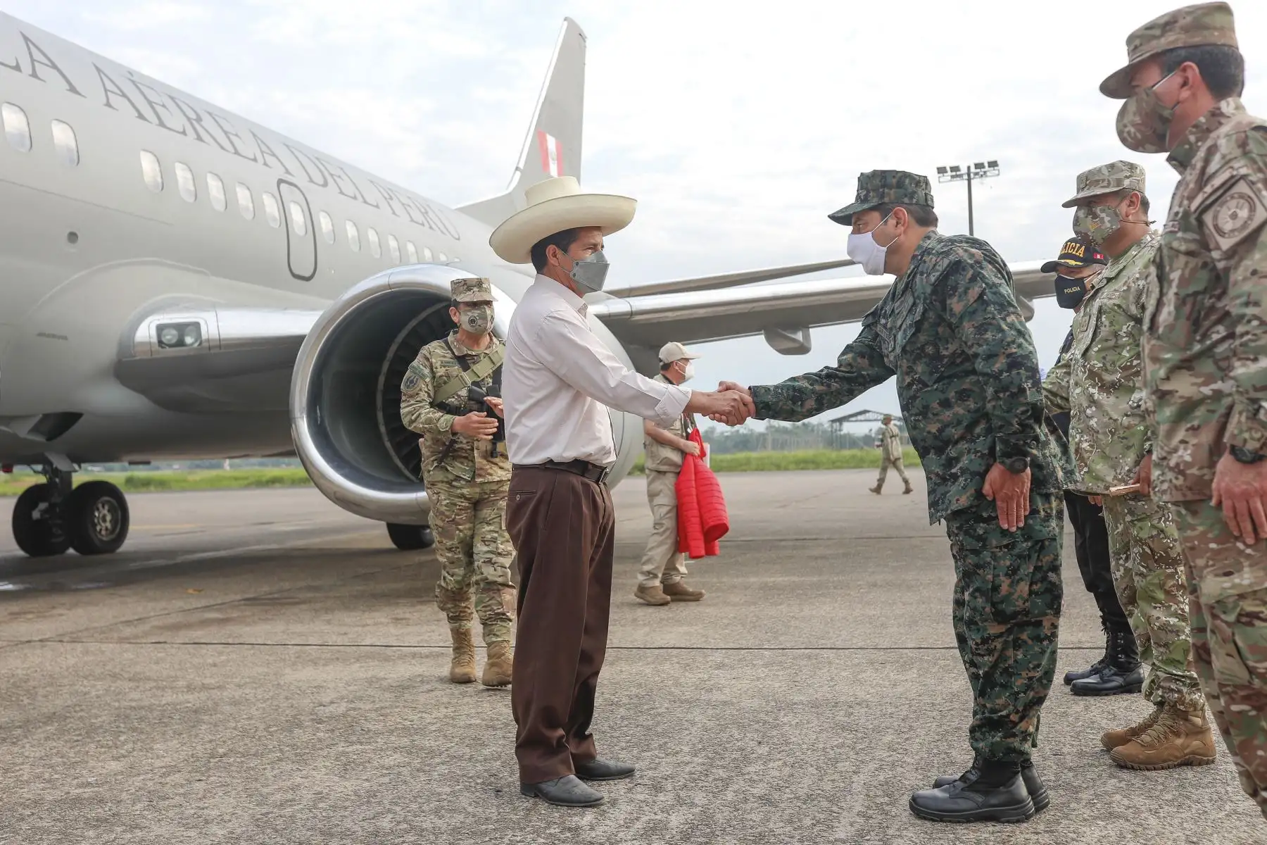 El presidente de la República, Pedro Castillo, realizó una visita de  inspección al Centro de Salud de Caballococha, en Loreto. Foto: ANDINA/Prensa Presidencia