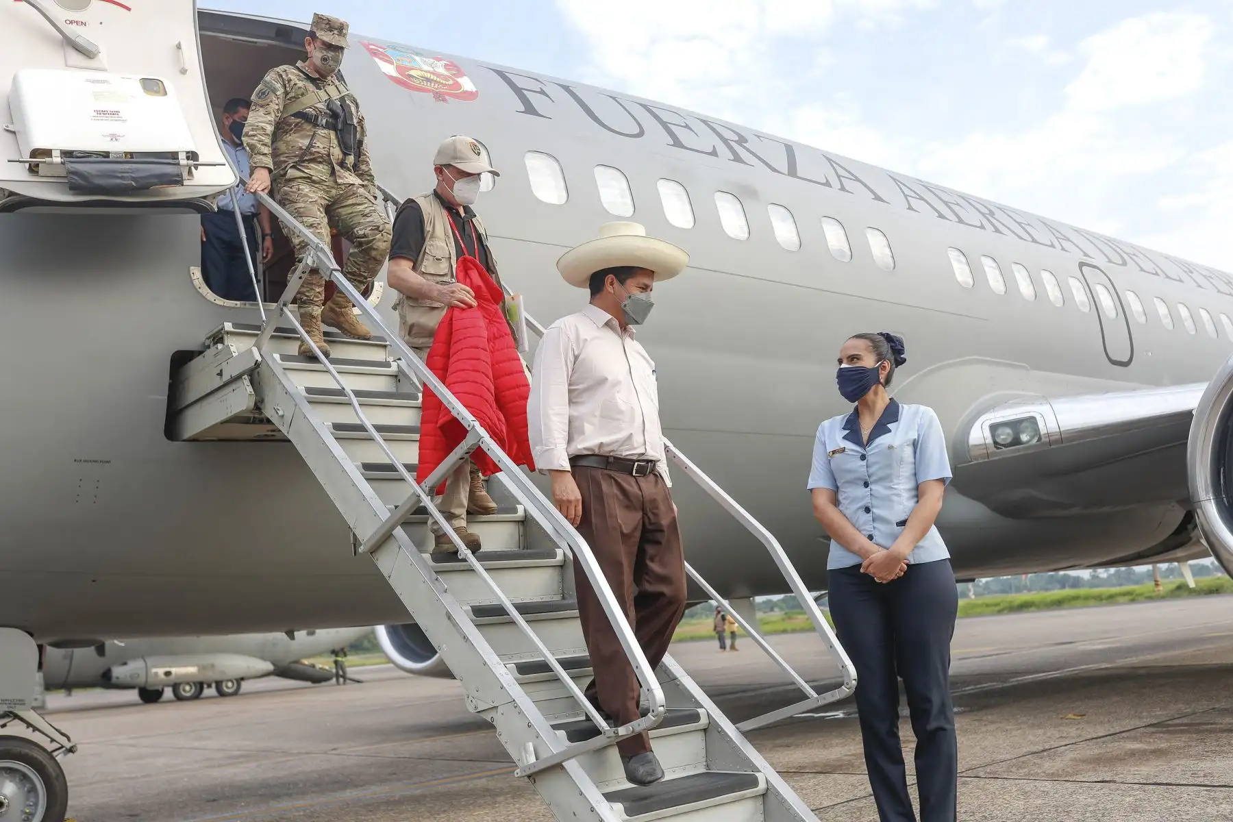El presidente de la República, Pedro Castillo, realizó una visita de  inspección al Centro de Salud de Caballococha, en Loreto. Foto: ANDINA/Prensa Presidencia