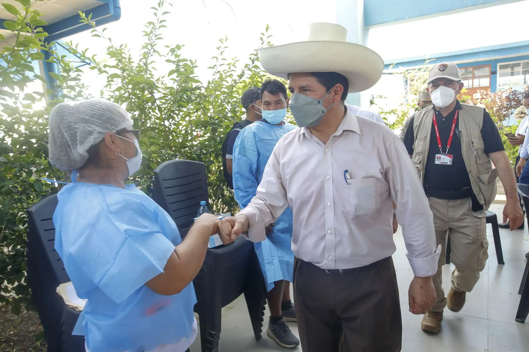 El presidente de la República, Pedro Castillo, supervisó jornada de vacunación pediátrica contra el covid-19, en la ciudad de Caballococha, región Loreto. Foto: ANDINA/Prensa Presidencia