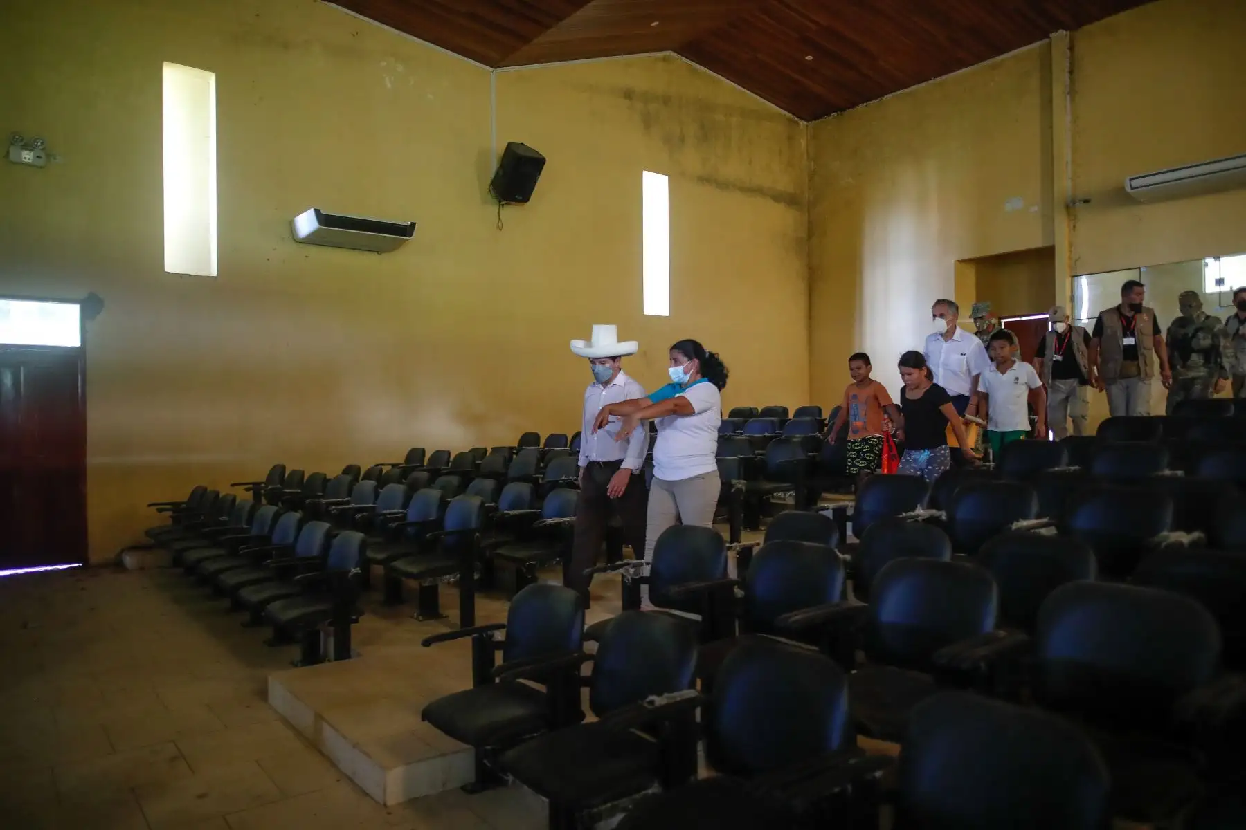 Presidente Castillo visita la I.E. Miguel Acosta Oyarce de Caballococha en Loreto. Foto: ANDINA/Prensa Presidencia