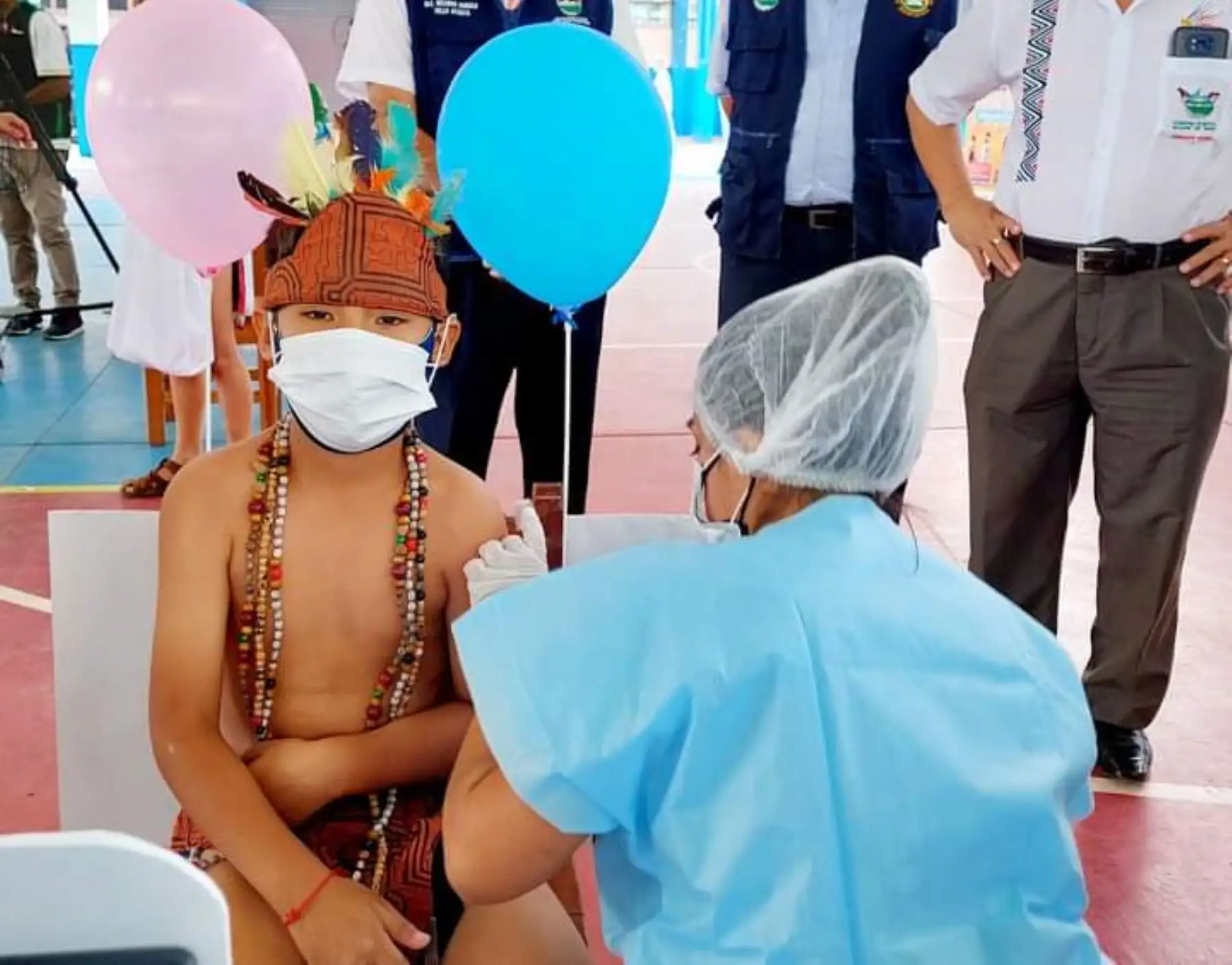 Madre de Dios inició vacunación a niños contra covid-19 con Vacuna Washipo