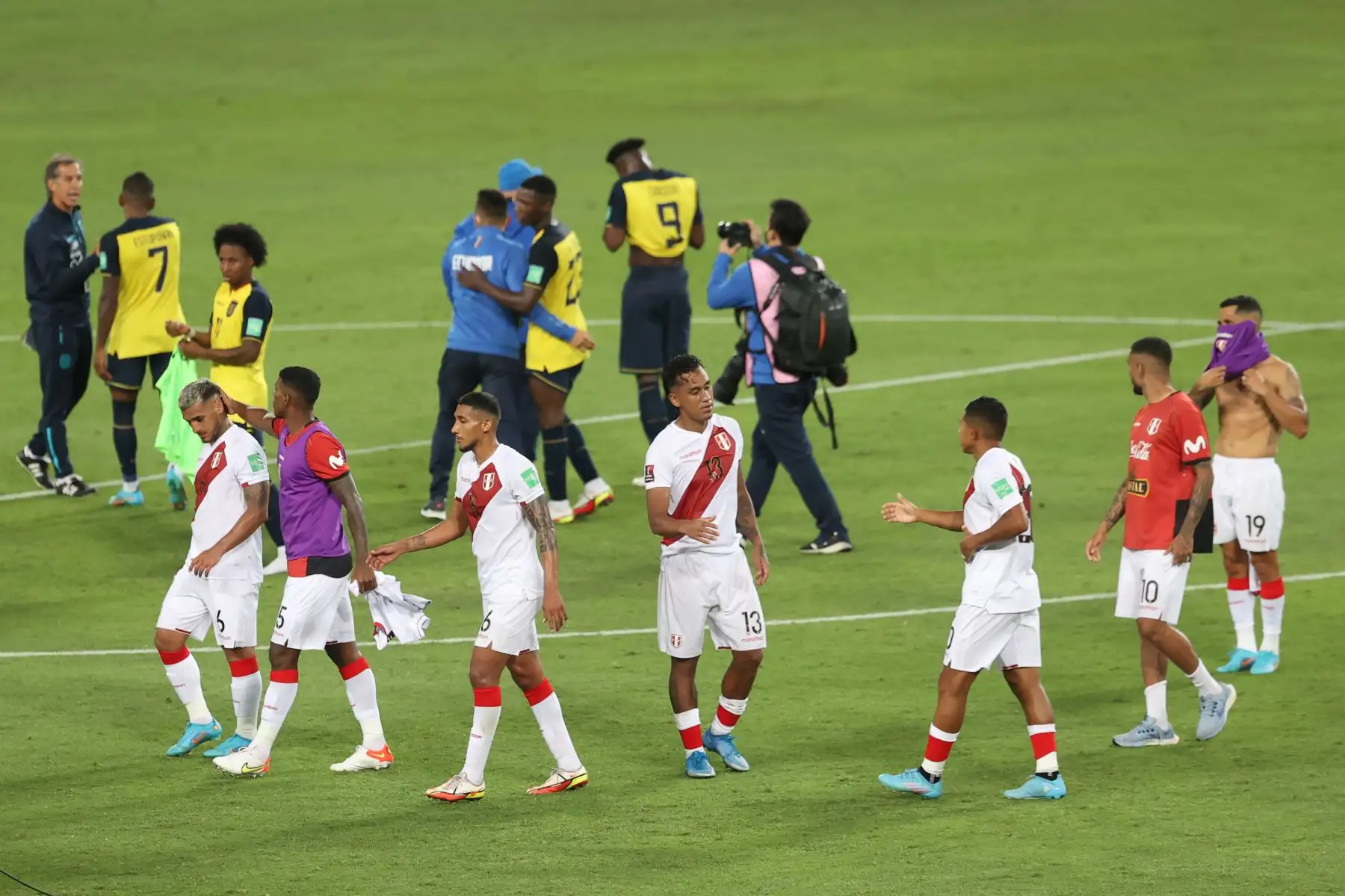 Selección Peruana enfrenta a la Selección de Ecuador, en un partido de las eliminatorias sudamericanas para el Mundial de Qatar 2022  en el Estadio Nacional en Lima.
Foto: ANDINA/Vidal Tarqui