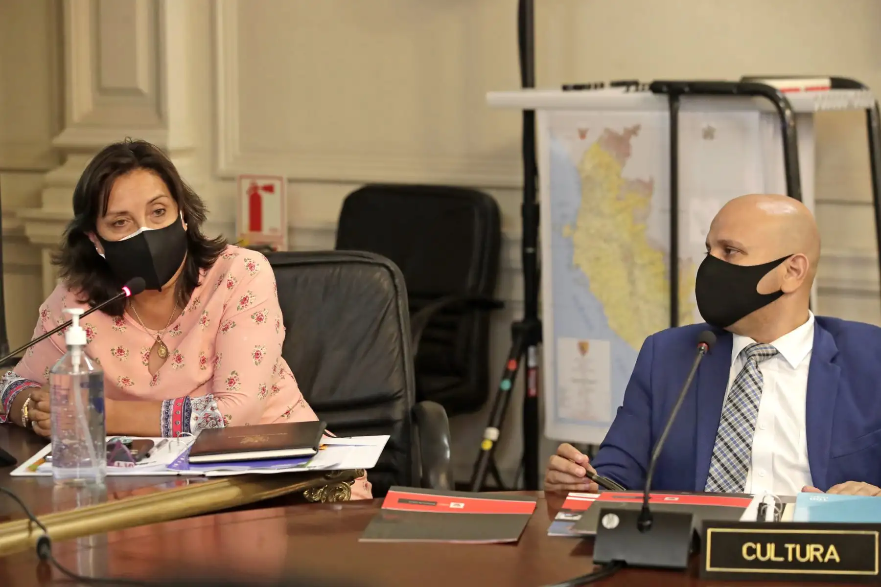 Ministra de Desarrollo e Inclunsión Social, Dina Boluarte participa en la sesión del Consejo de Ministros.
Foto: ANDINA/ Prensa Presidencia