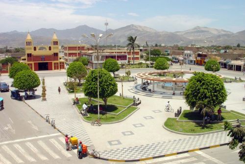 Plaza de Armas de Huarmey, en la región Áncash. ANDINA/Difusión