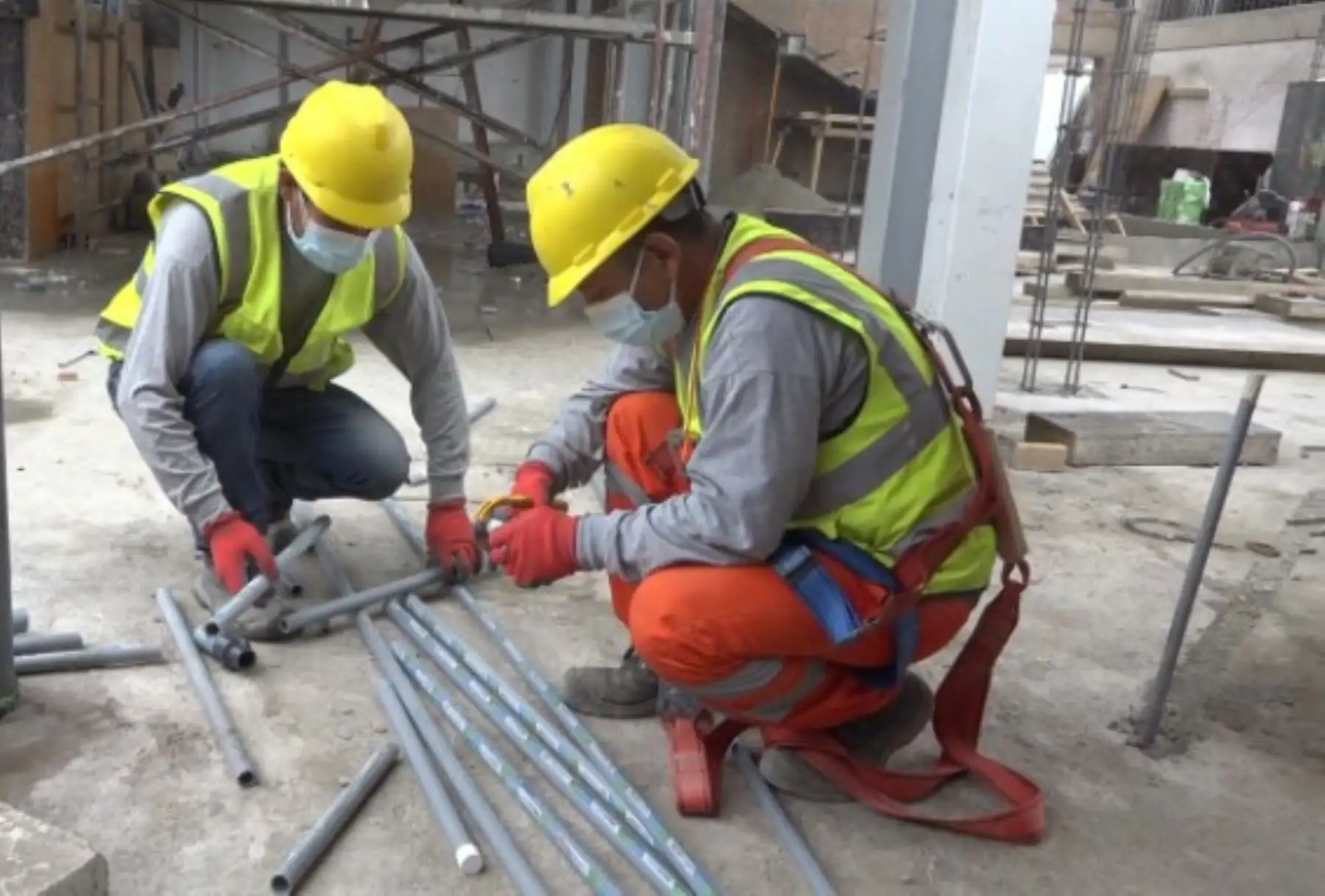 Trabajadores del sector construcción. Foto: ANDINA/Difusión