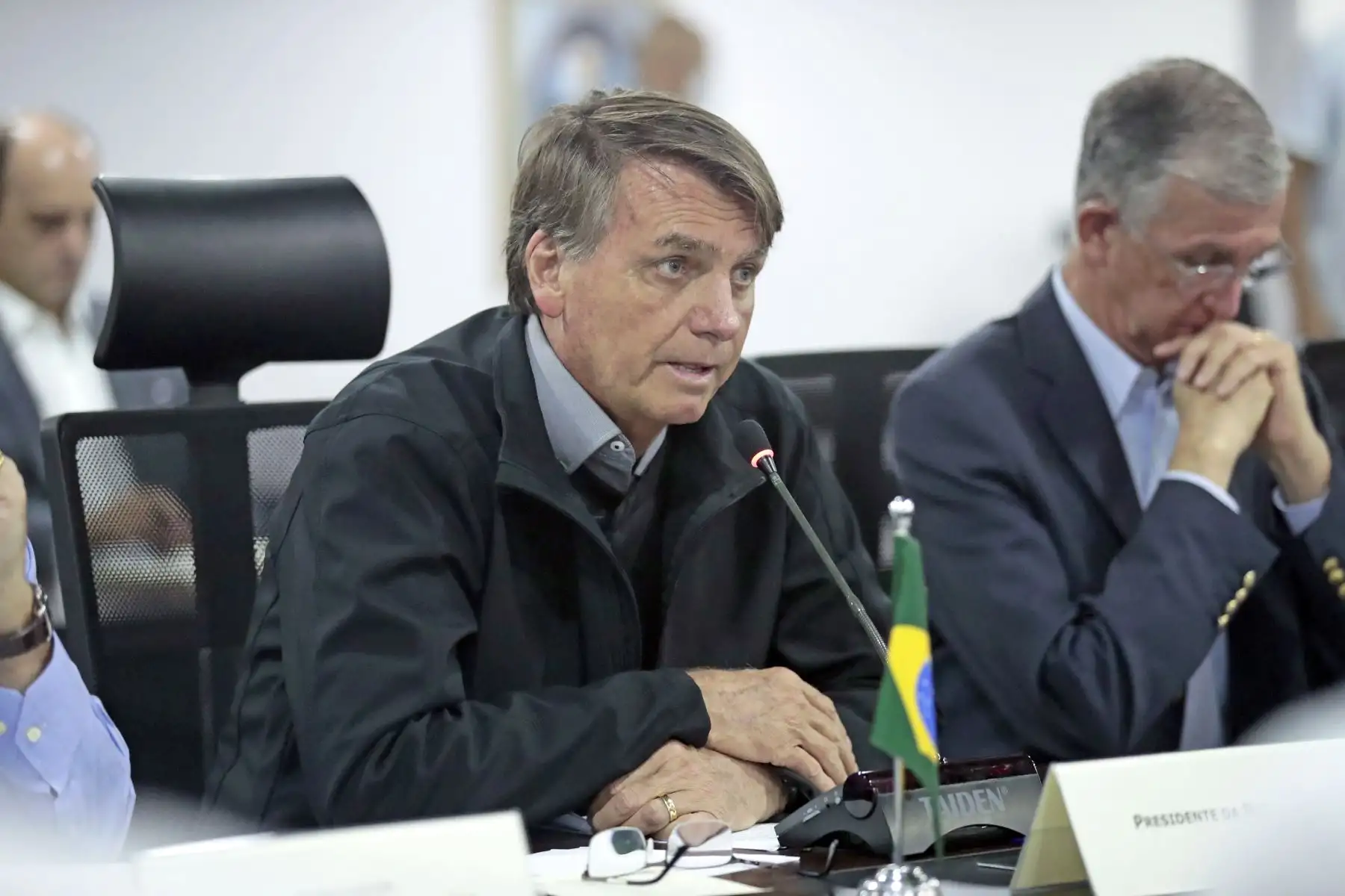 Reunión entre los presidentes Pedro Castillo y Jair Bolsonaro en Porto Velho, Brasil. En el encuentro dialogan sobre la conexión multimodal, el comercio, la cooperación fronteriza, entre otros. Foto: ANDINA/Prensa Presidencia