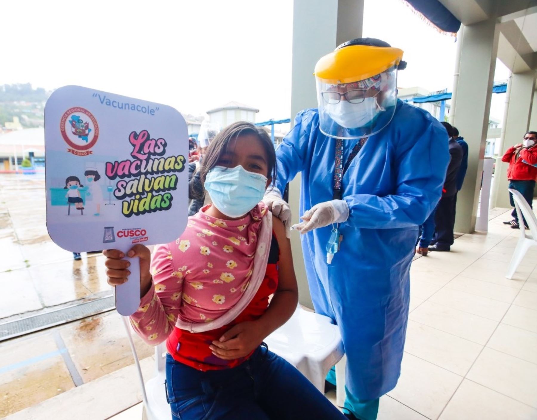 Cusco acelerará vacunación contra el covid-19 a niños de 5 a 11 años de edad. Foto: ANDINA/difusión.
