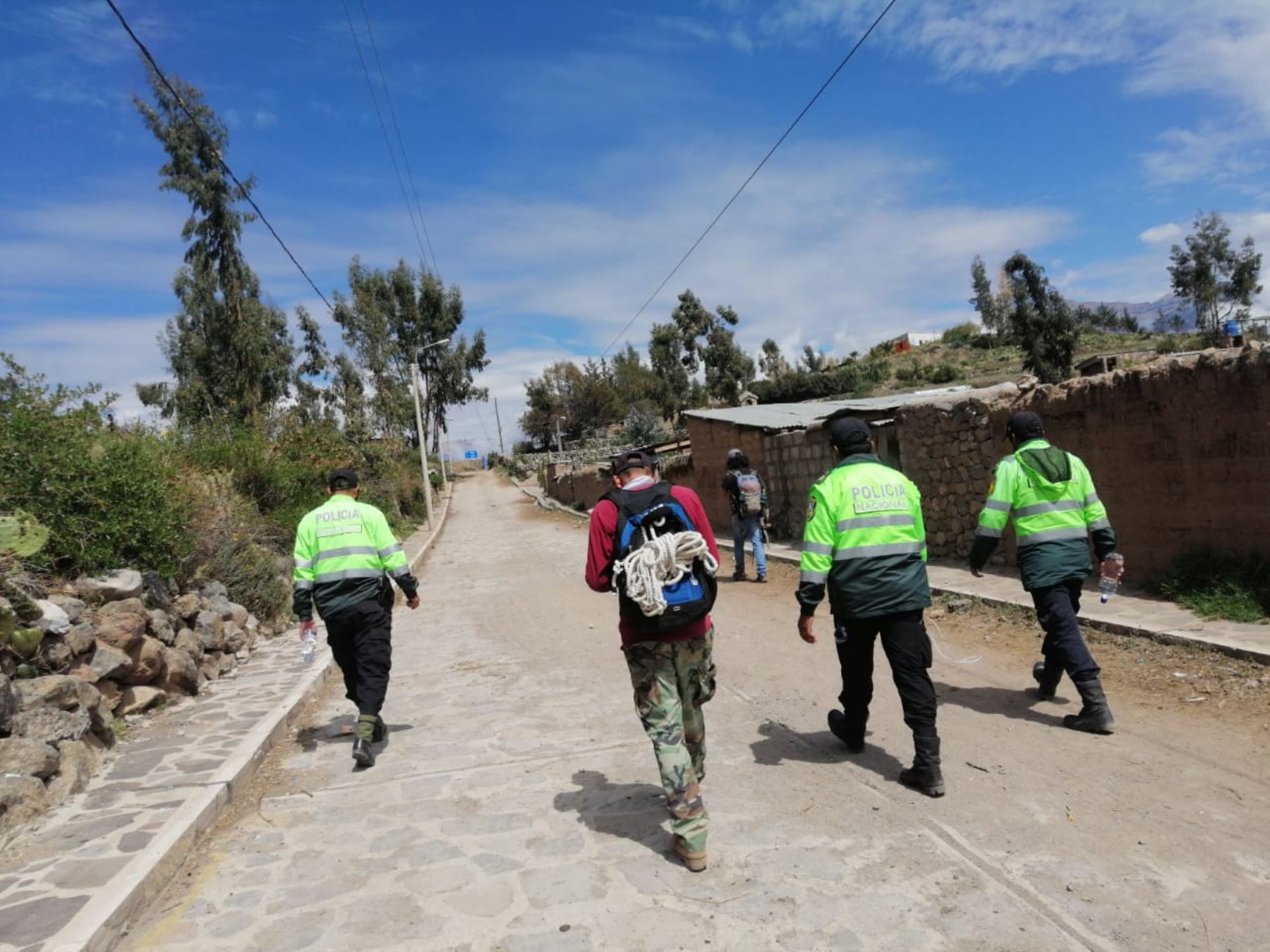 La Policía Nacional inició la búsqueda de la turista de nacionalidad belga desaparecida en el valle del Colca, en la sierra de la región Arequipa. Foto: ANDINA/difusión.
