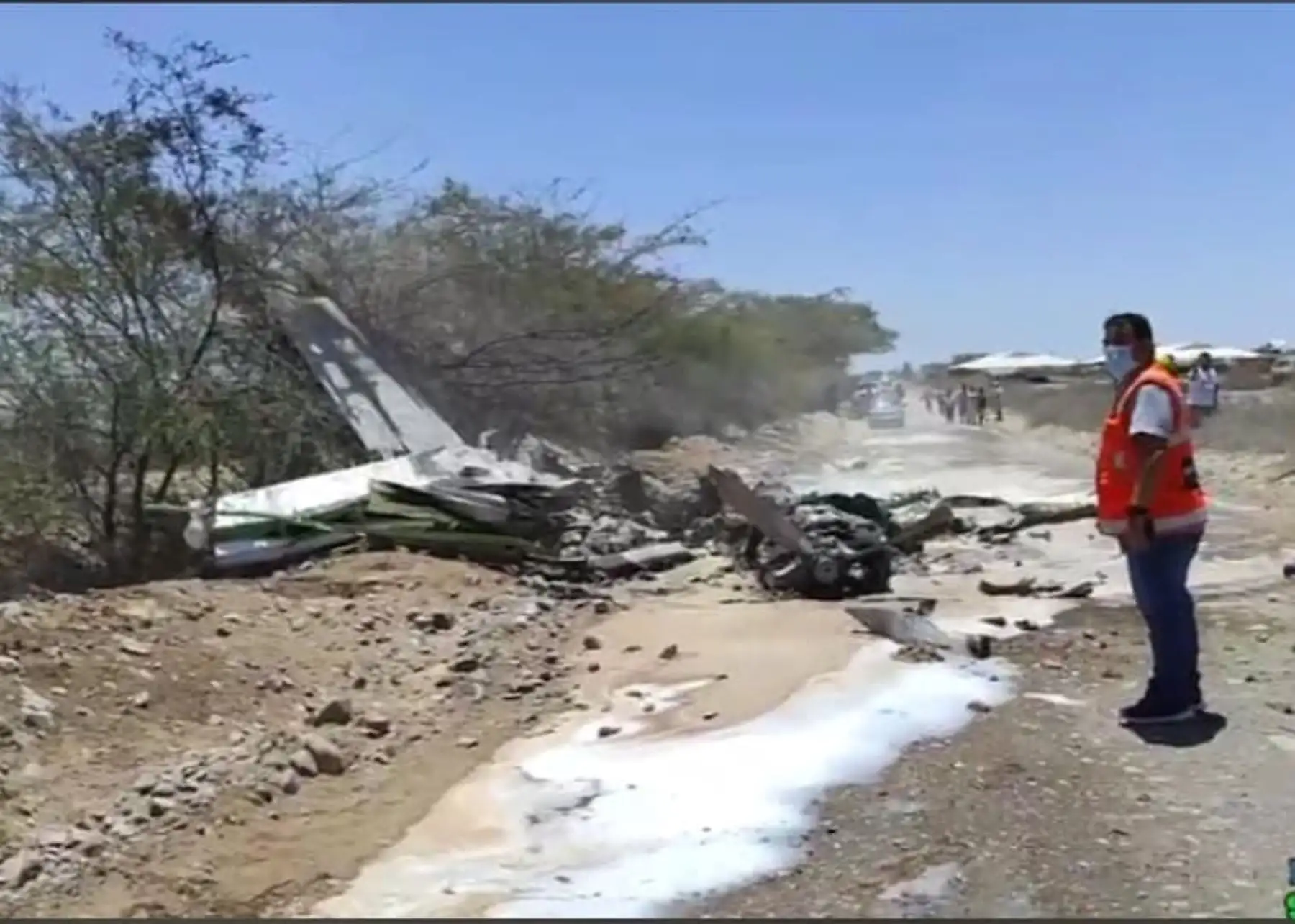 MTC lamenta la muerte de siete personas por caída de una avioneta en Nasca. Foto: La historia de Ica/Facebook.