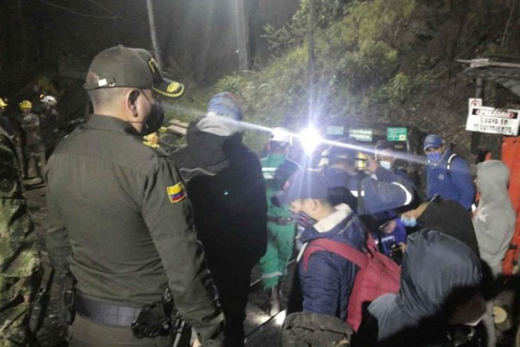Cinco trabajadores muertos tras explosión de mina en Colombia. Foto: Efe.