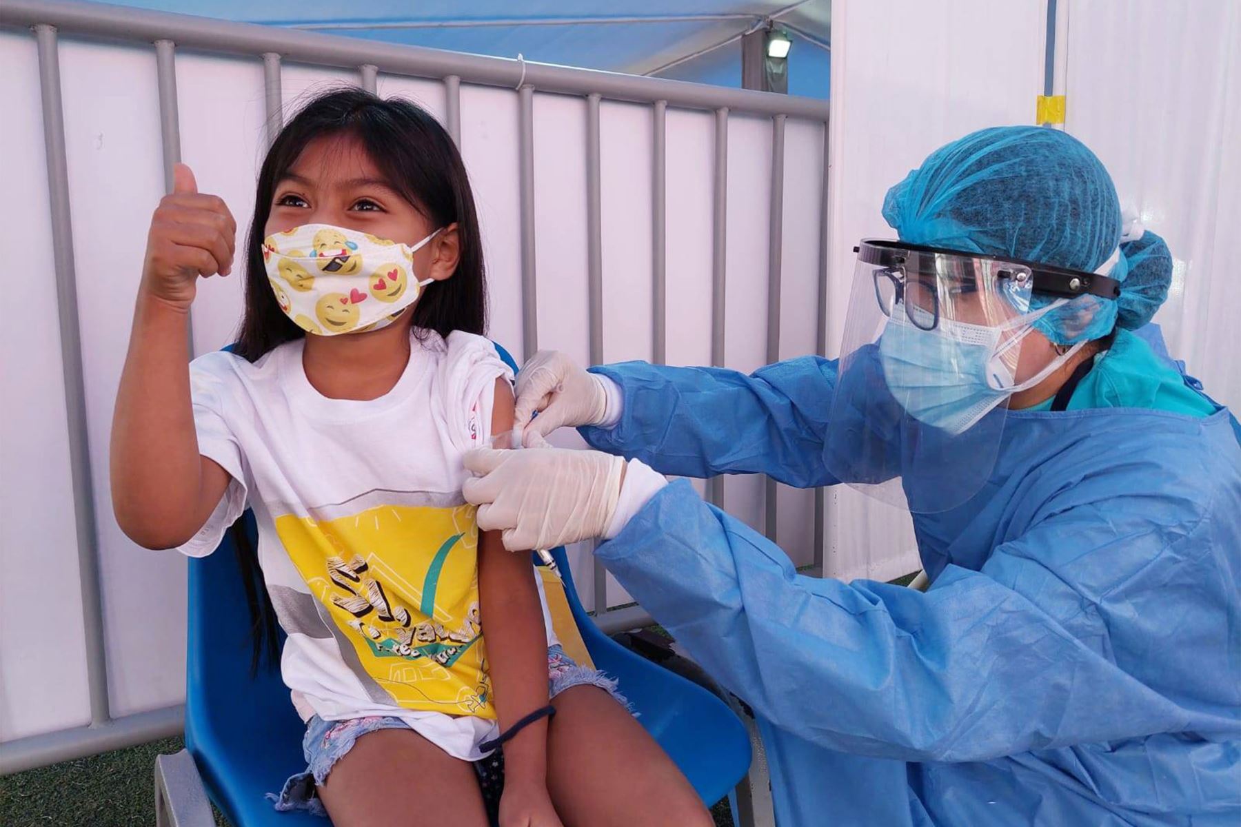 Campaña de vacunación para los niños se da antes del retorno a clases. ANDINA/Difusión