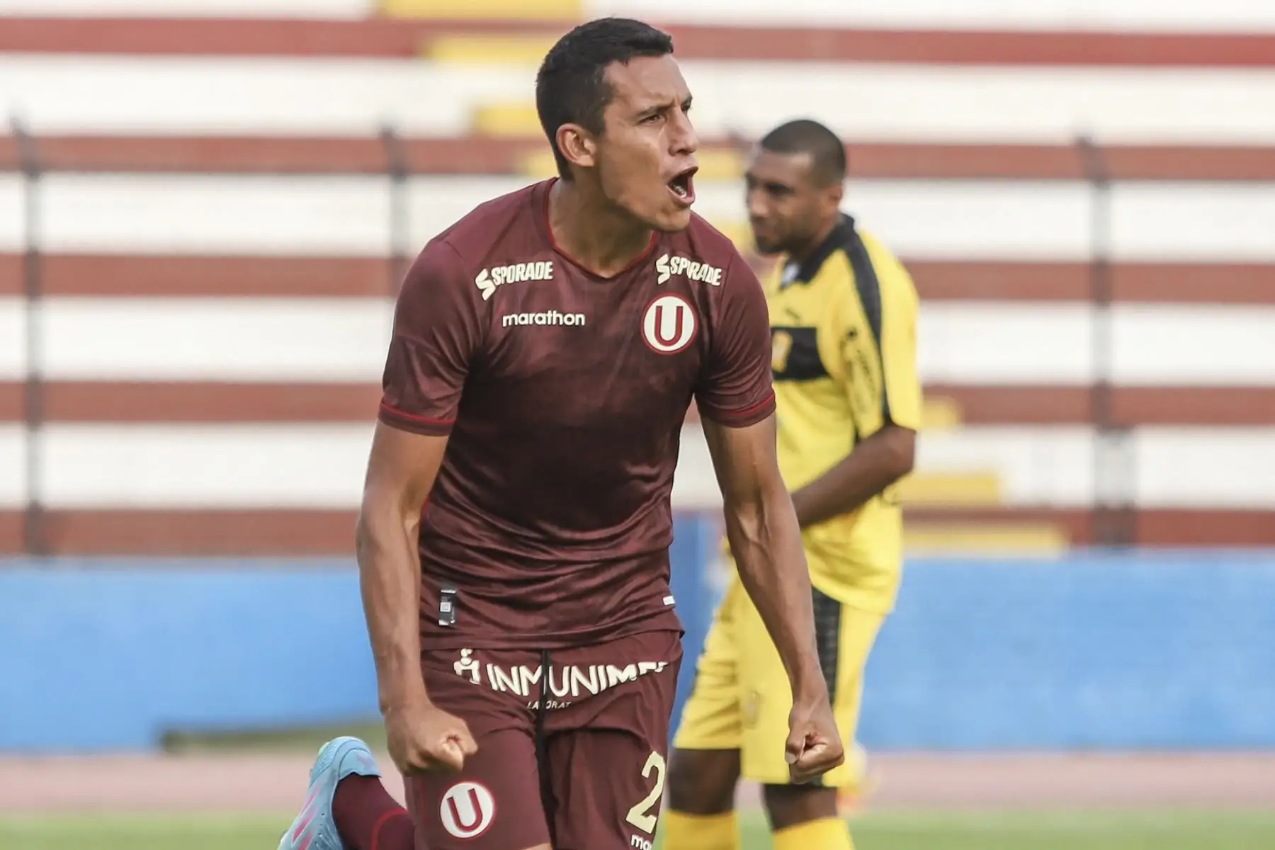 Alex Valera anotó el 2 a 0 en un partido entre Universitario de Deportes y Cantolao en el Estadio Miguel Grau del Callao por la primera jornada de Liga 1 2022. Con el resultado Universitario de Deportes se coloca primero de la tabla de posiciones. Foto: La Liga