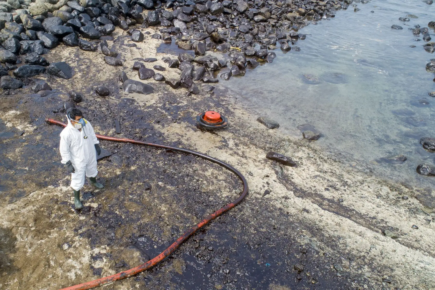 Zona Reservada de Ancón, afectada por el derrame de petróleo ocurrido en Ventanilla. Foto: Cortesía