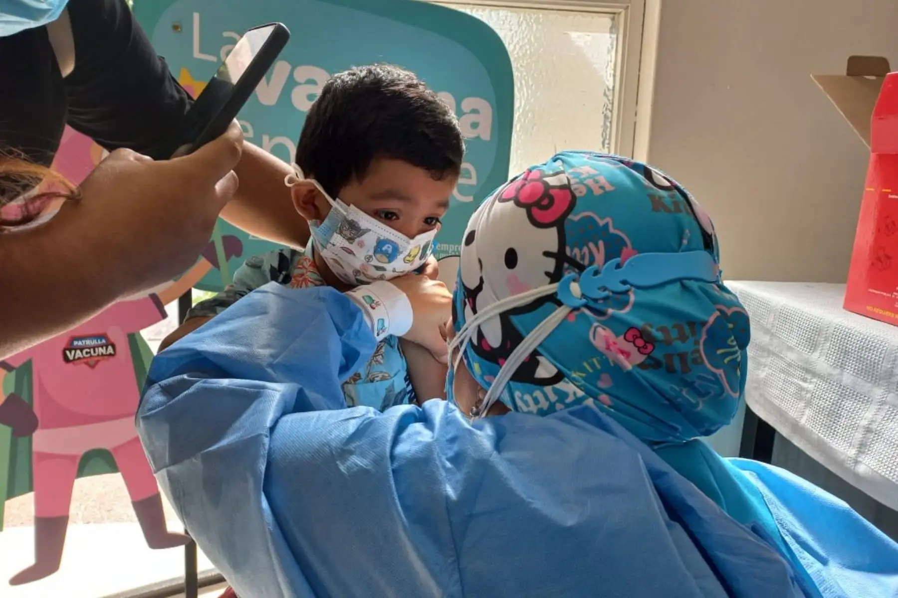 Con un segundo vacunatorio, EsSalud mejora la protección de niños contra la covid-19 en Lambayeque. Foto: ANDINA/Difusión