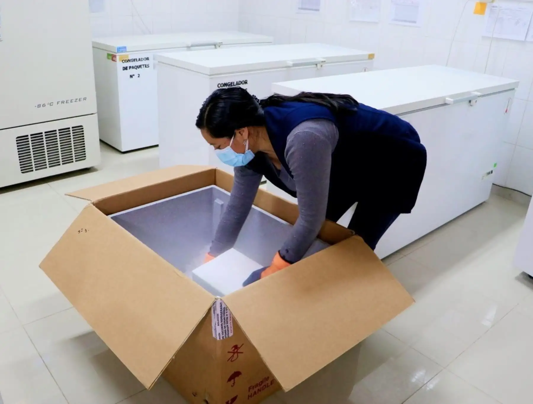 Región Áncash recibe un nuevo lote de vacunas pediátricas contra el covid-19 para continuar con la inmunización de menores de 5 a 11 años de edad. Foto: ANDINA/difusión.