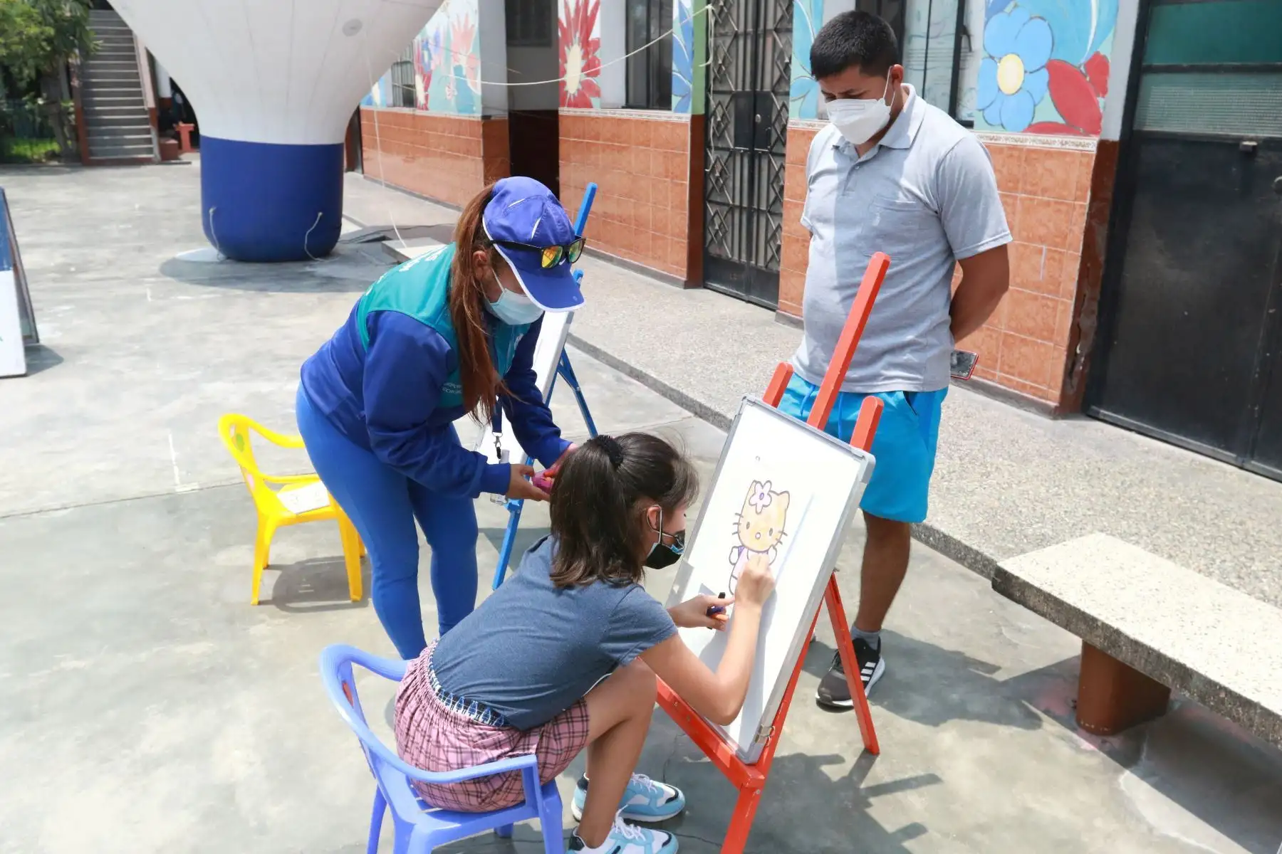 Alcalde de Lima, Jorge Muñoz participa de la campaña "Regresamos al cole felices y seguros" con diversas actividades educativas.
Foto: ANDINA/Héctor Vinces
