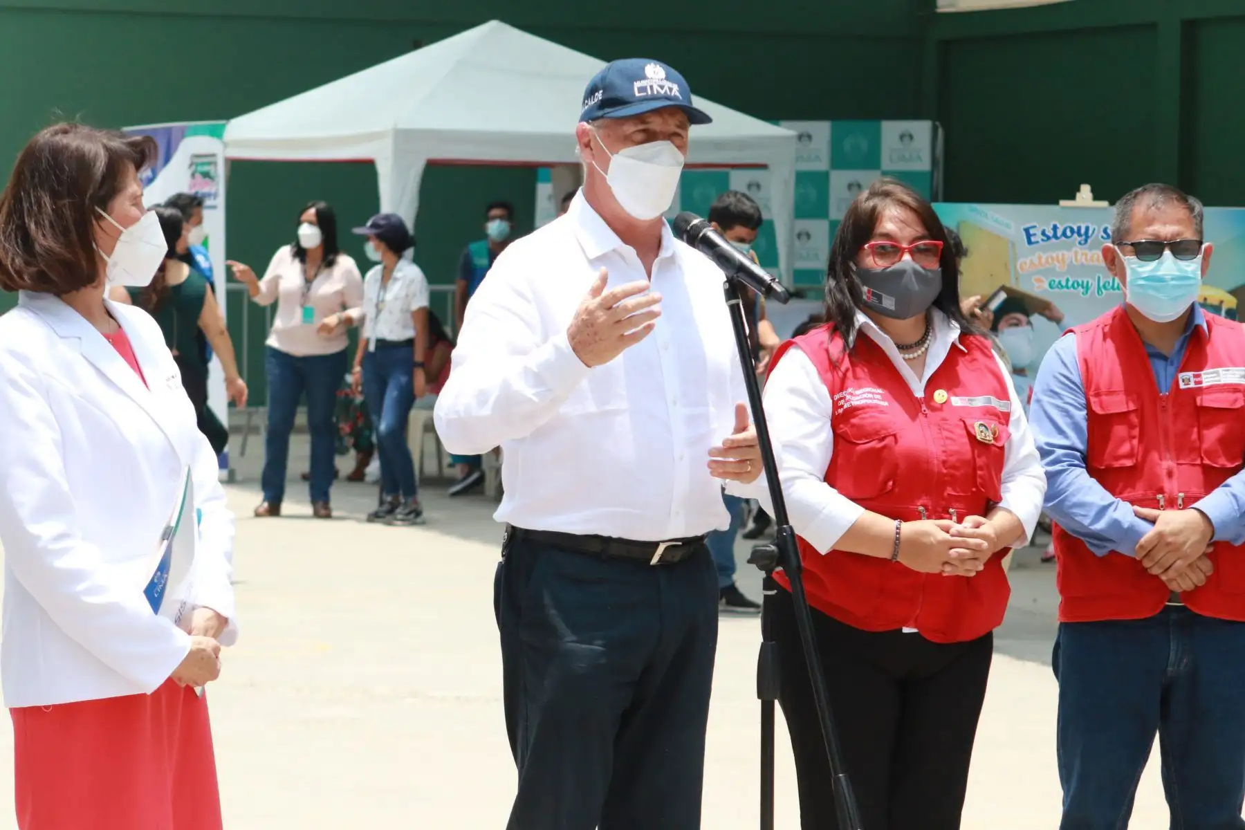 Alcalde de Lima, Jorge Muñoz participa de la campaña "Regresamos al cole felices y seguros" con diversas actividades educativas.
Foto: ANDINA/Héctor Vinces