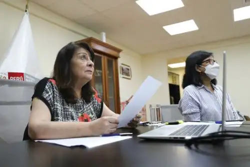 Diana Miloslavich, ministra de la Mujer y Poblaciones Vulnerables. ANDINA/Difusión