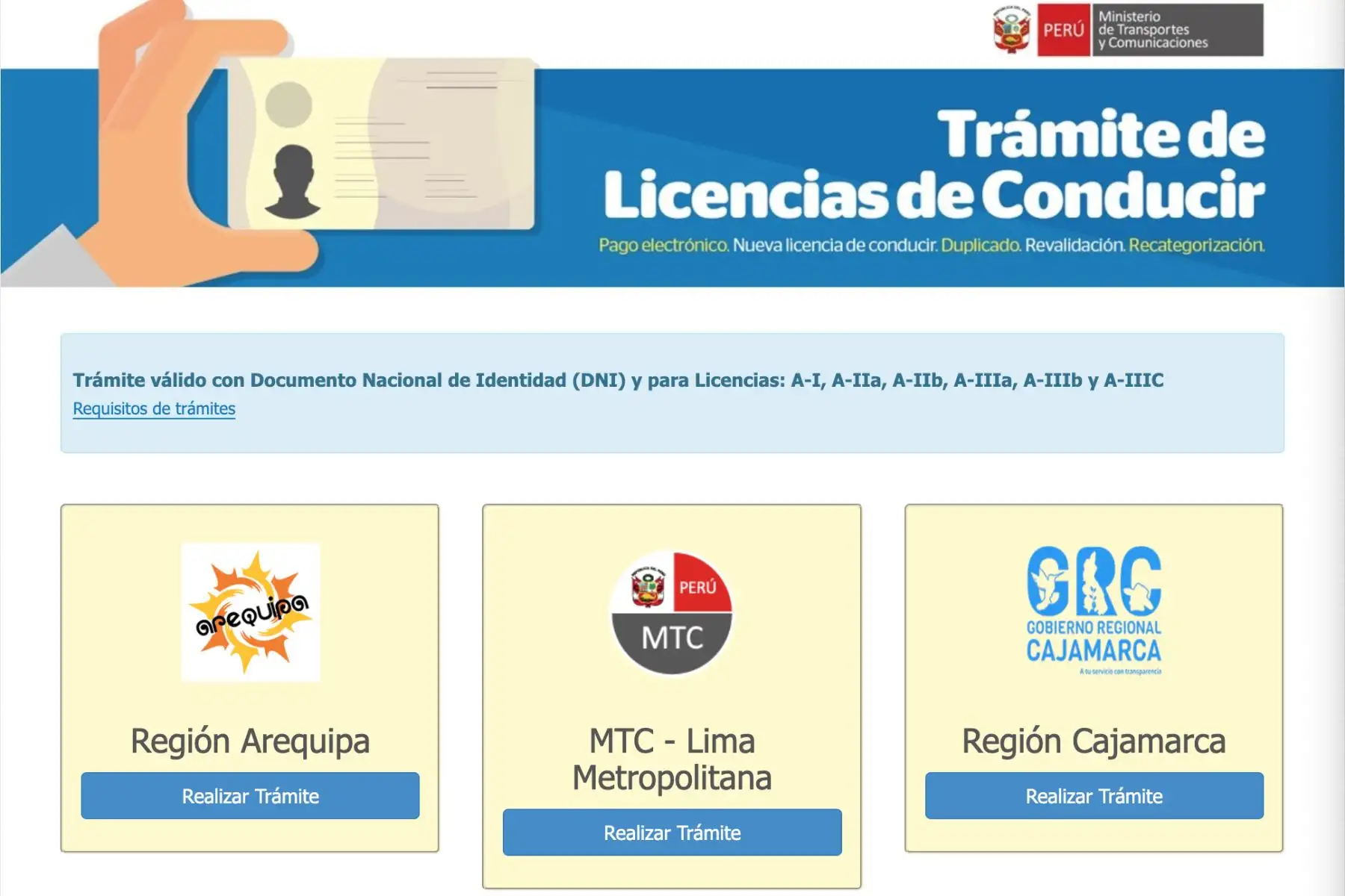 Este portal único está a disposición desde el 27 de enero y, por el momento, solo está disponible en Lima y Callao, además de la región Cajamarca. Foto: Difusión