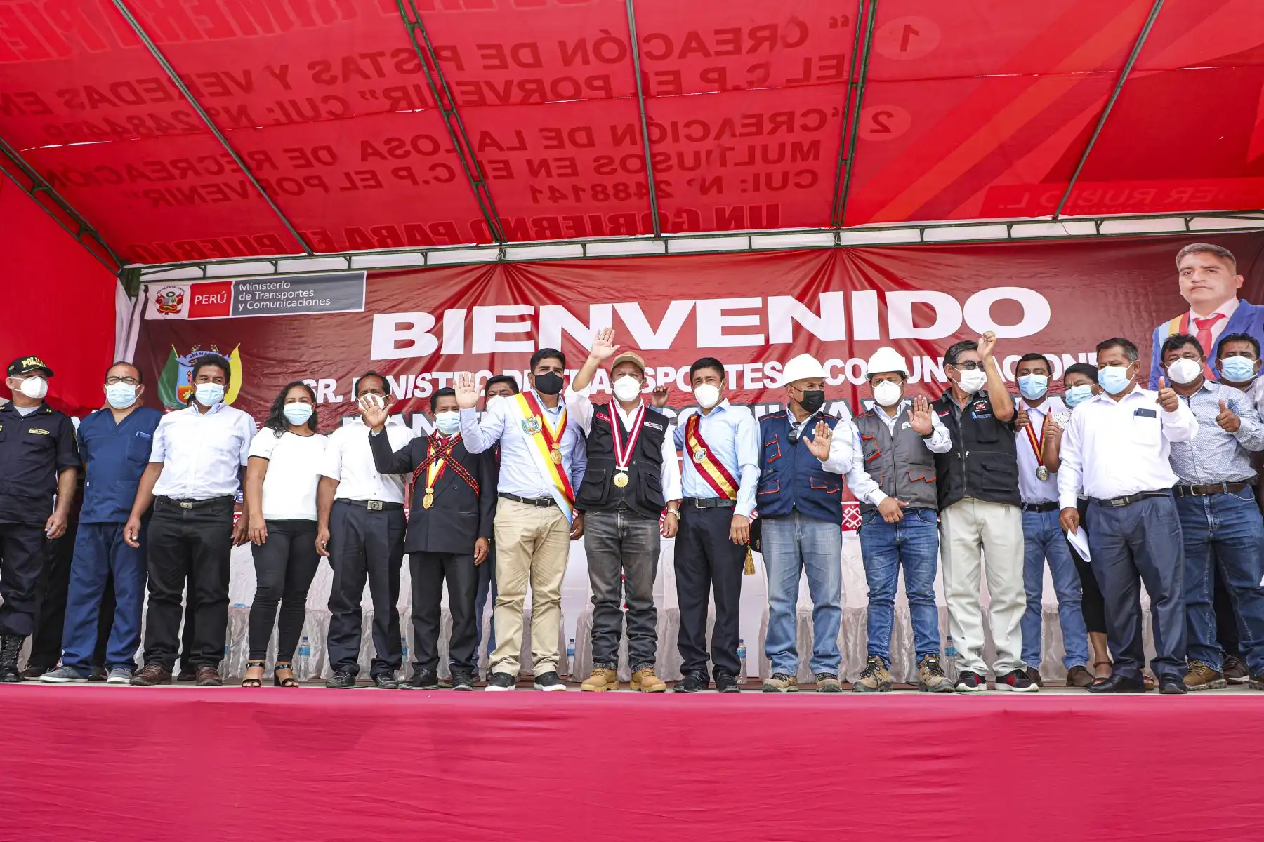Ministerio de Transportes y comunicaciones inició el mejoramiento de la ruta vecinal que va desde la localidad de Aramango hasta Nueva Esperanza en el distrito de Aramango, provincia de Bagua, región Amazonas.  Foto: ANDINA/MTC