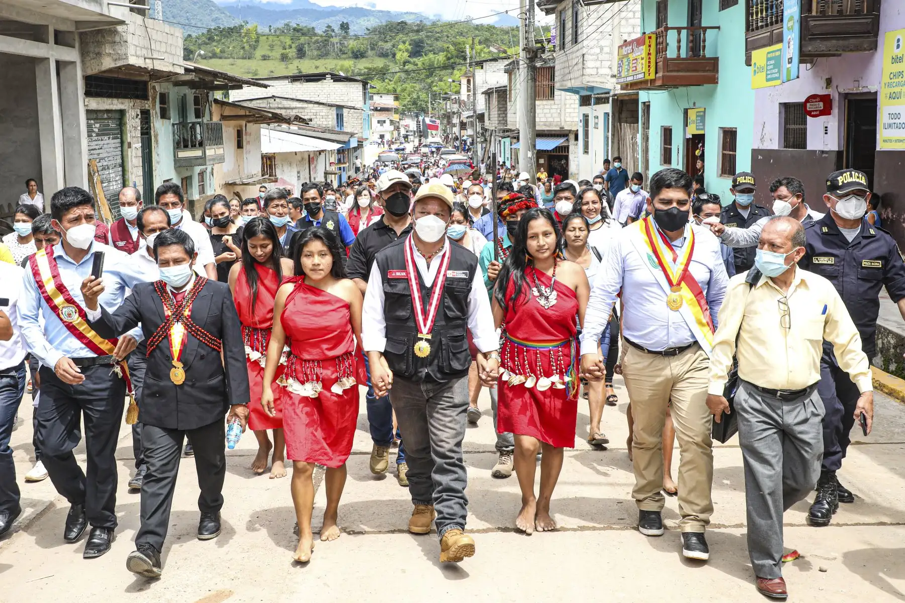 Ministerio de Transportes y comunicaciones inició el mejoramiento de la ruta vecinal que va desde la localidad de Aramango hasta Nueva Esperanza en el distrito de Aramango, provincia de Bagua, región Amazonas.  Foto: ANDINA/MTC