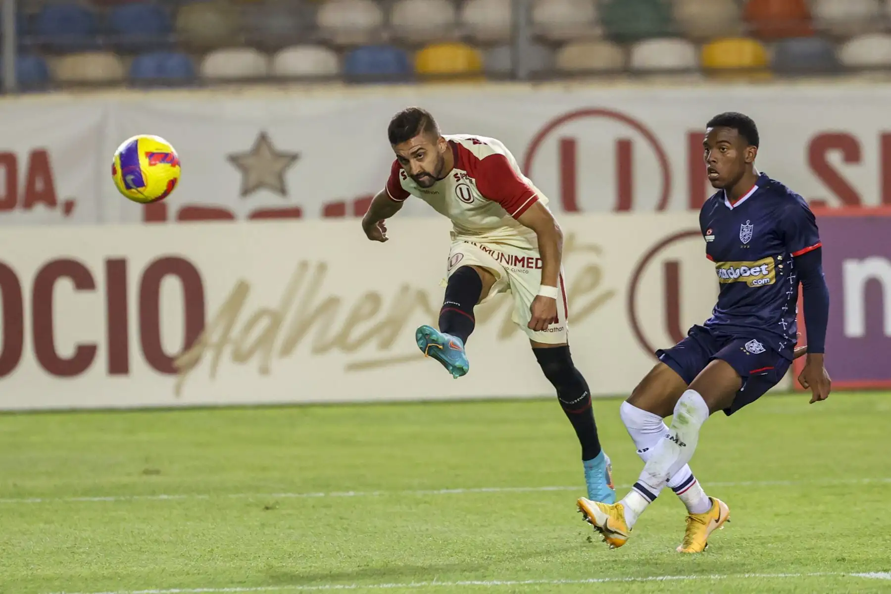 Universitario de Deportes se enfrenta a Universidad San Martín en el Estadio Monumental de Ate en un partido que abre la segunda jornada de la Fase 1 de la Liga 1 2022. Foto: ANDINA/Jhonel Rodriguez