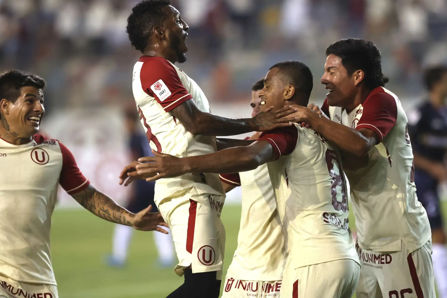 Universitario de Deportes venció a la San Martín por 3-0 en el partido que se jugó esta noche en el estadio Monumental de Ate, por la segunda fecha de la Liga 1. Foto: Jhonel Rodriguez