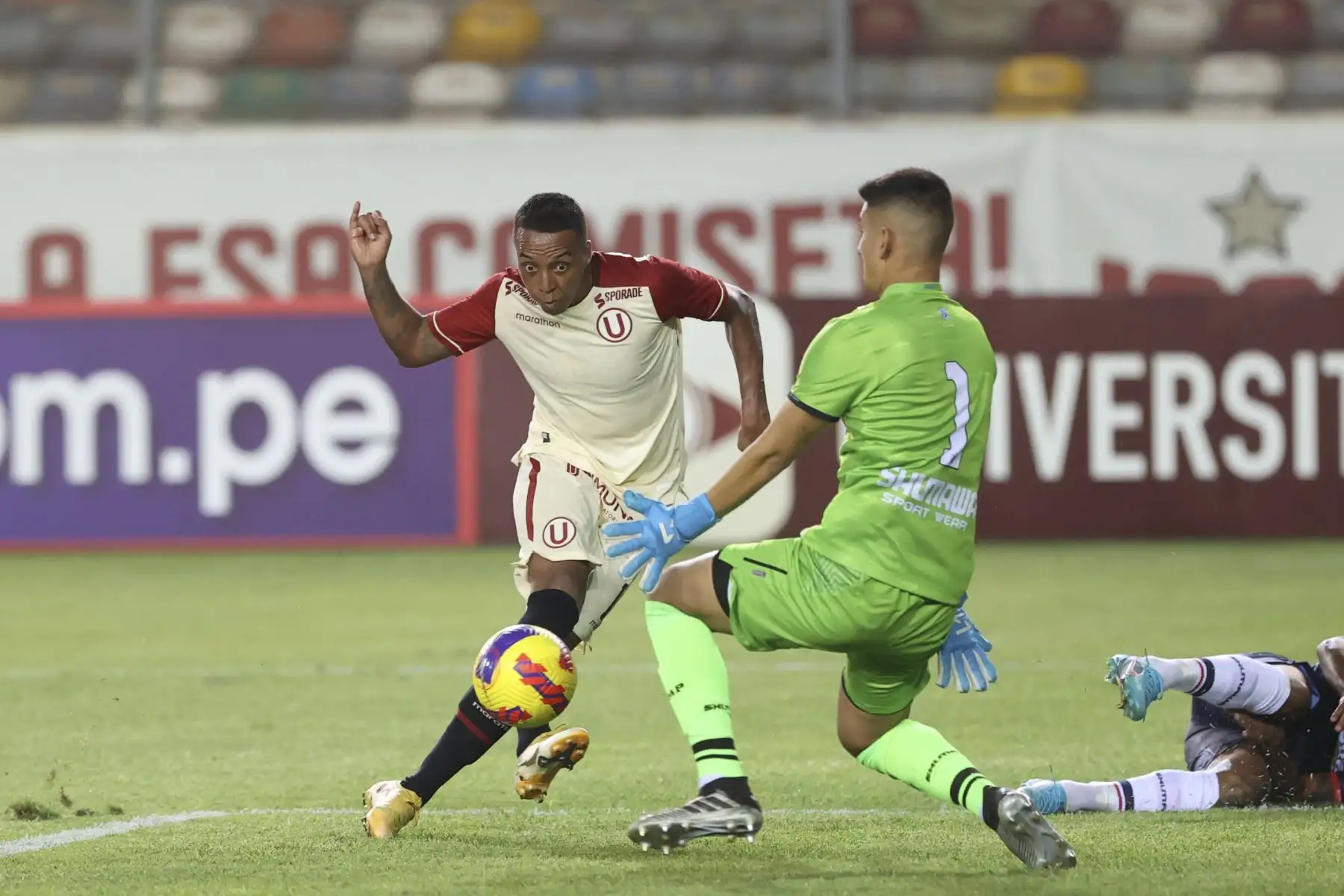 Universitario de Deportes venció a la San Martín por 3-0 en el partido que se jugó esta noche en el estadio Monumental de Ate, por la segunda fecha de la Liga 1. Foto: Jhonel Rodriguez