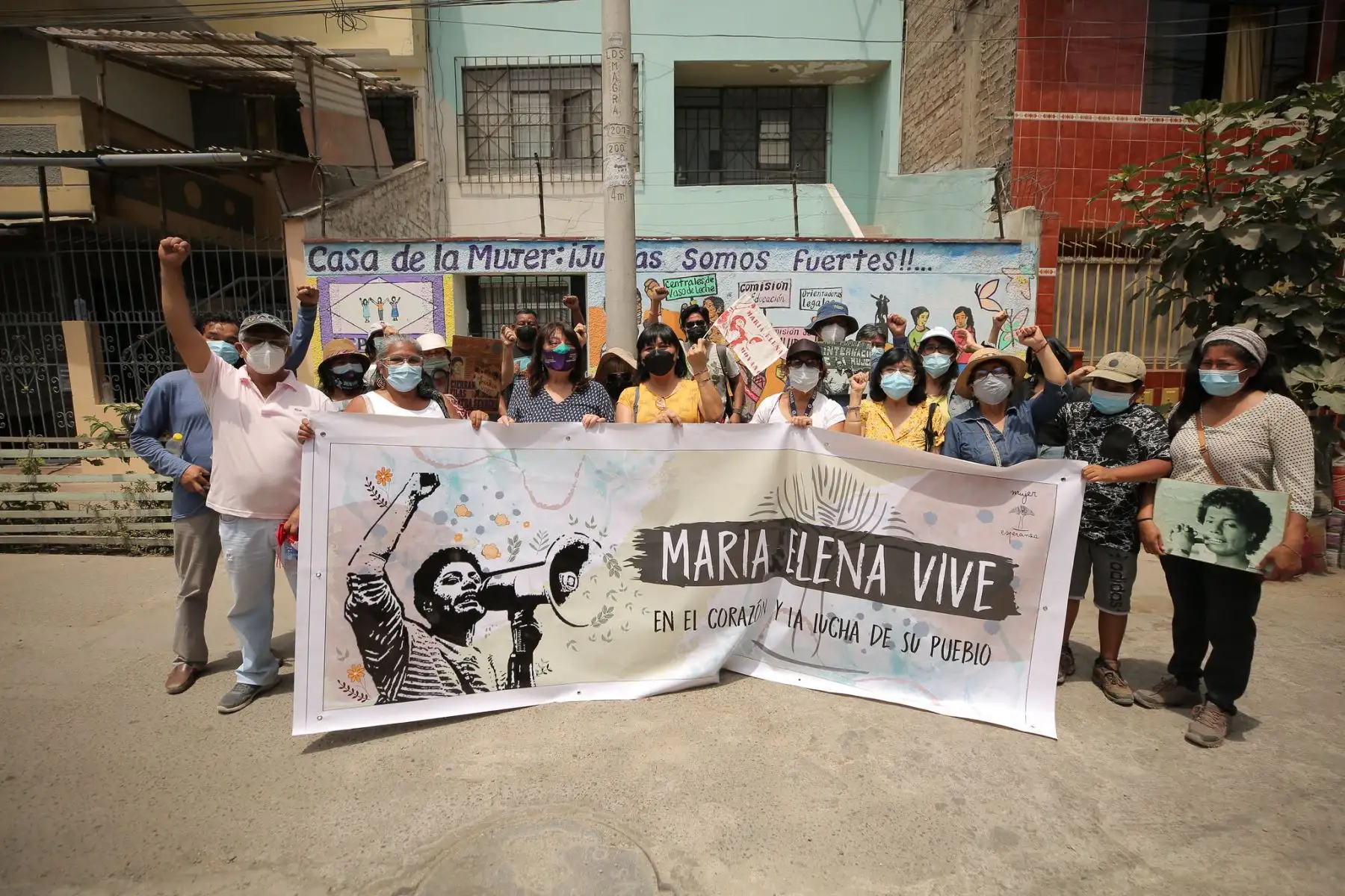Encuentro de la ministra de la Mujer y Poblaciones Vulnerables, Diana Miloslavic con  integrantes de la Casa de la Mujer, en el marco de las actividades por los 30 años del asesinato de María Elena Moyano. 
Foto: MIMP