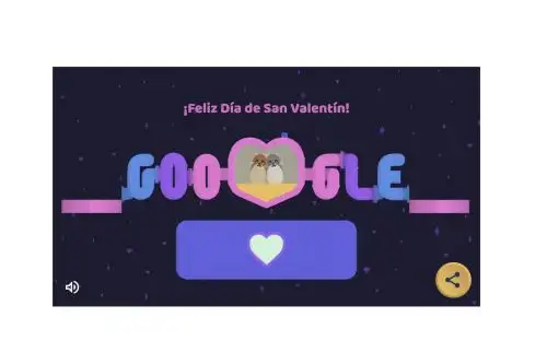 El juego de Google está disponible desde su buscador a nivel mundial durante San Valentín. Foto: Google