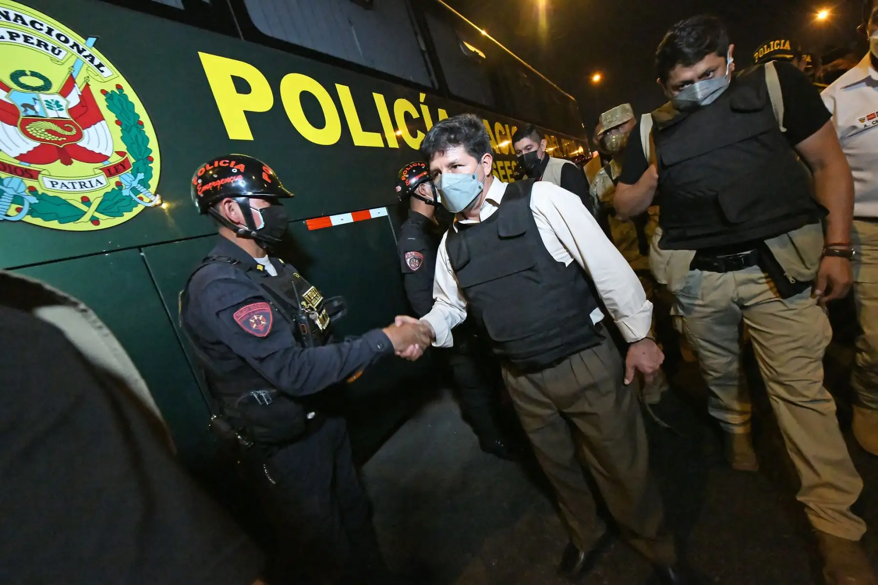 Presidente Pedro Castillo participa del balance de resultados de los operativos realizados en las últimas 72 horas por la Policía Nacional.
Foto: ANDINA/Prensa Presidencia