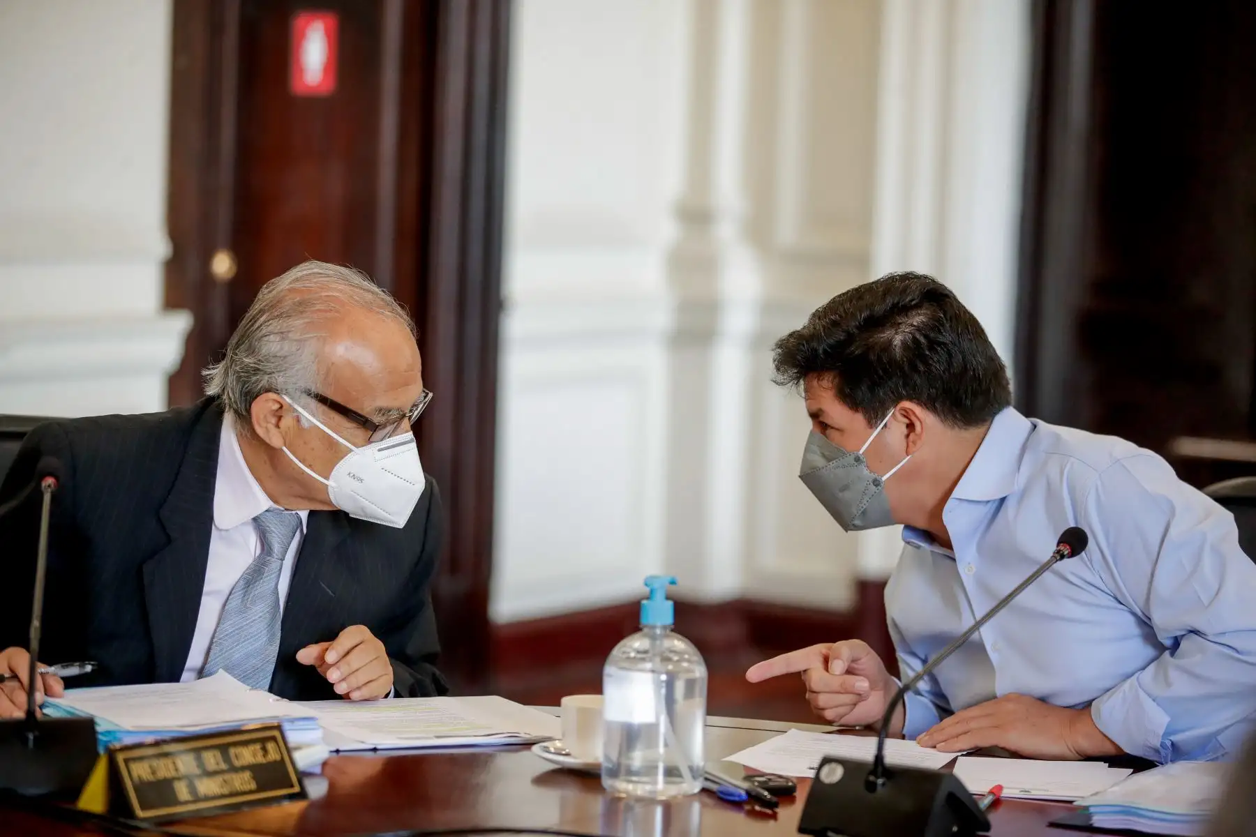 Presidente del Consejo de Ministros (PCM), Aníbal Torres, durante la sesión de Consejo de Ministros en Palacio de Gobierno. Foto: ANDINA/ Prensa Presidencia