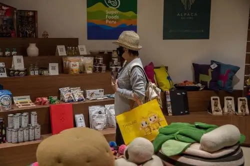 Muestra de la oferta exportable peruana en la Expo 2020 Dubái. Foto: cortesía.