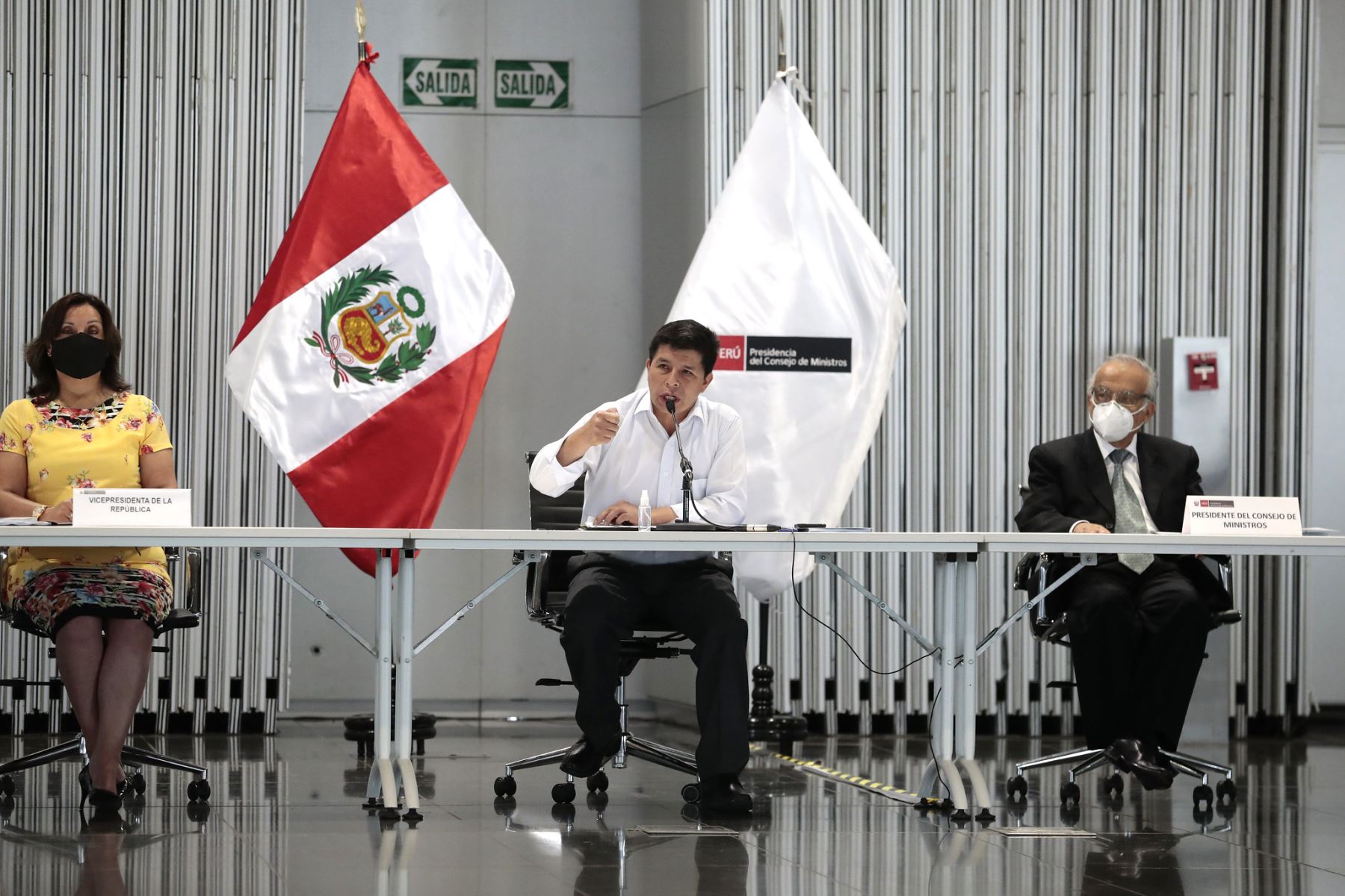 El Presidente de la República, Pedro Castillo, participa en una reunión ejecutiva para consolidar agendas de trabajo territoriales. Foto: ANDINA/ Prensa Presidencia.